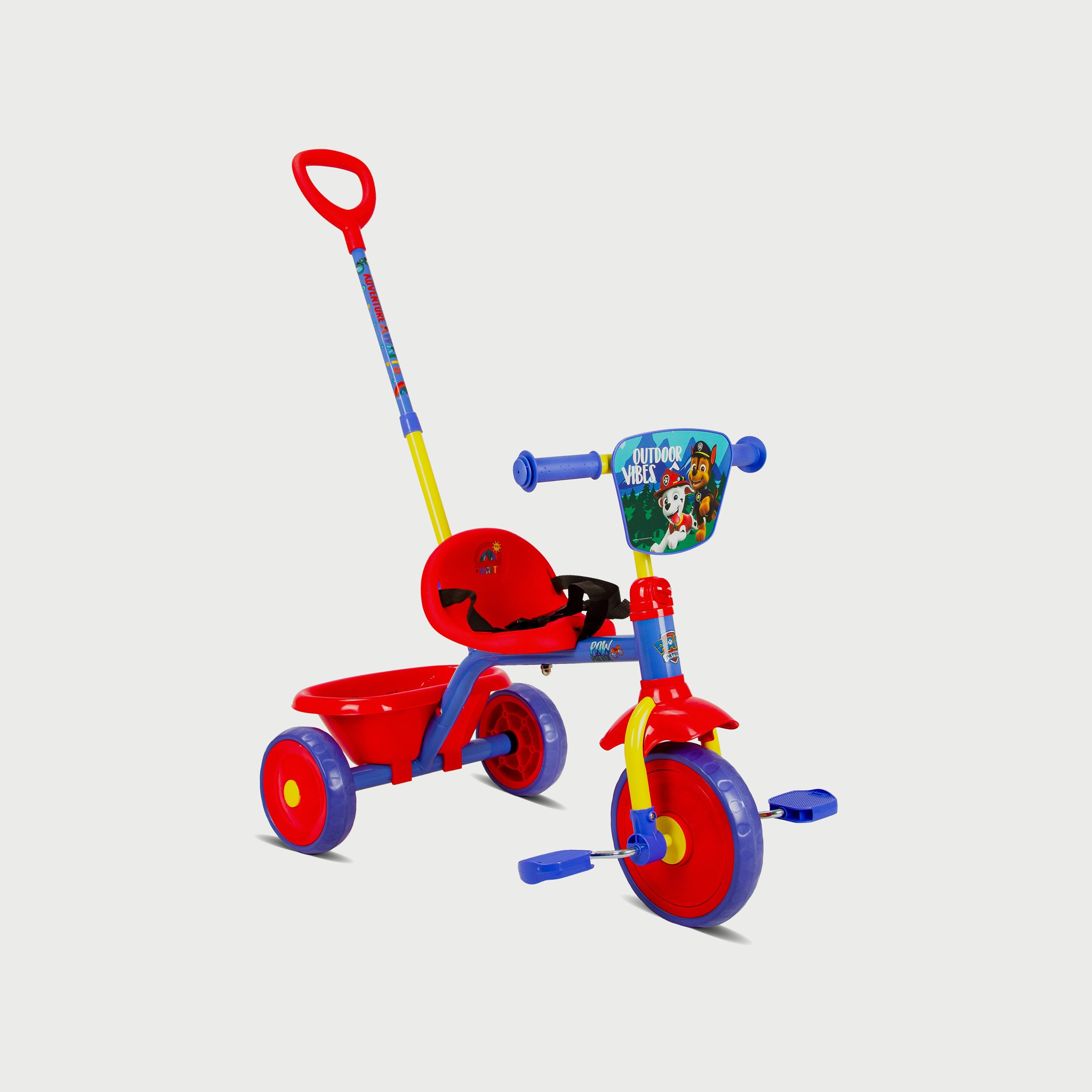 Spartan Paw Patrol Boys Tricycle with Pushbar-toys-outdoor-bikesandrideons-trikes-image-1