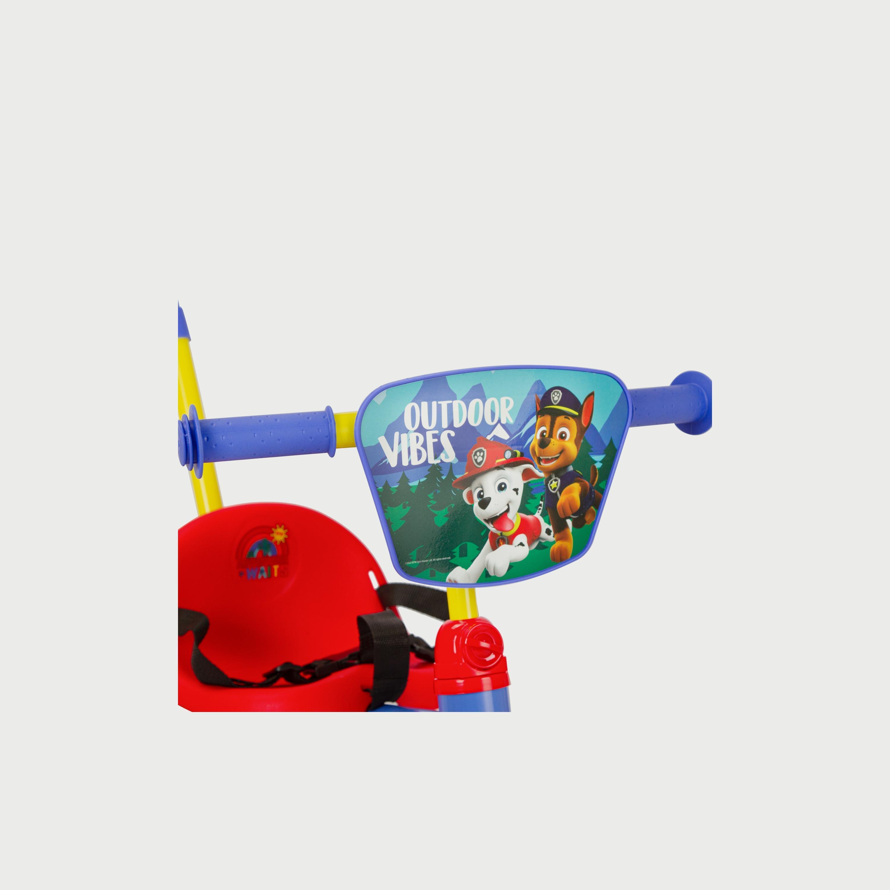 Spartan Paw Patrol Boys Tricycle with Pushbar-toys-outdoor-bikesandrideons-trikes-image-2