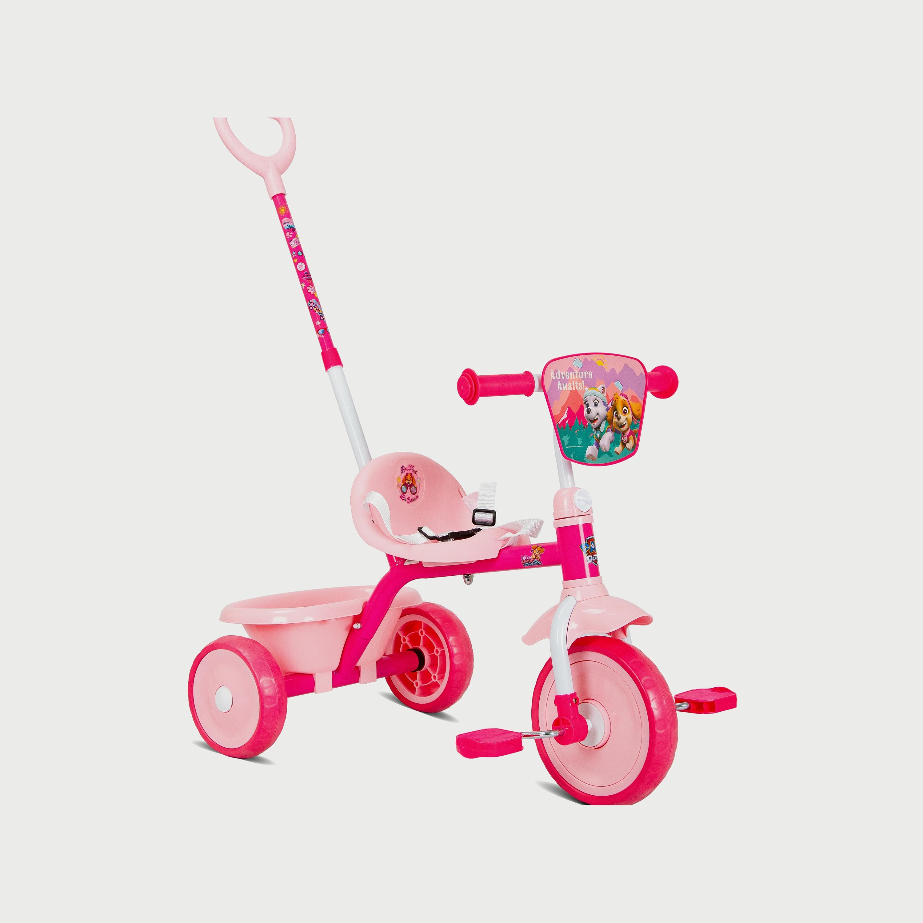 دراجة هوائية بتصميم باو باترول ثلاثية العجلات للفتيات مع مقود دفع من سبارتان-toys-outdoor-bikesandrideons-trikes-image-3