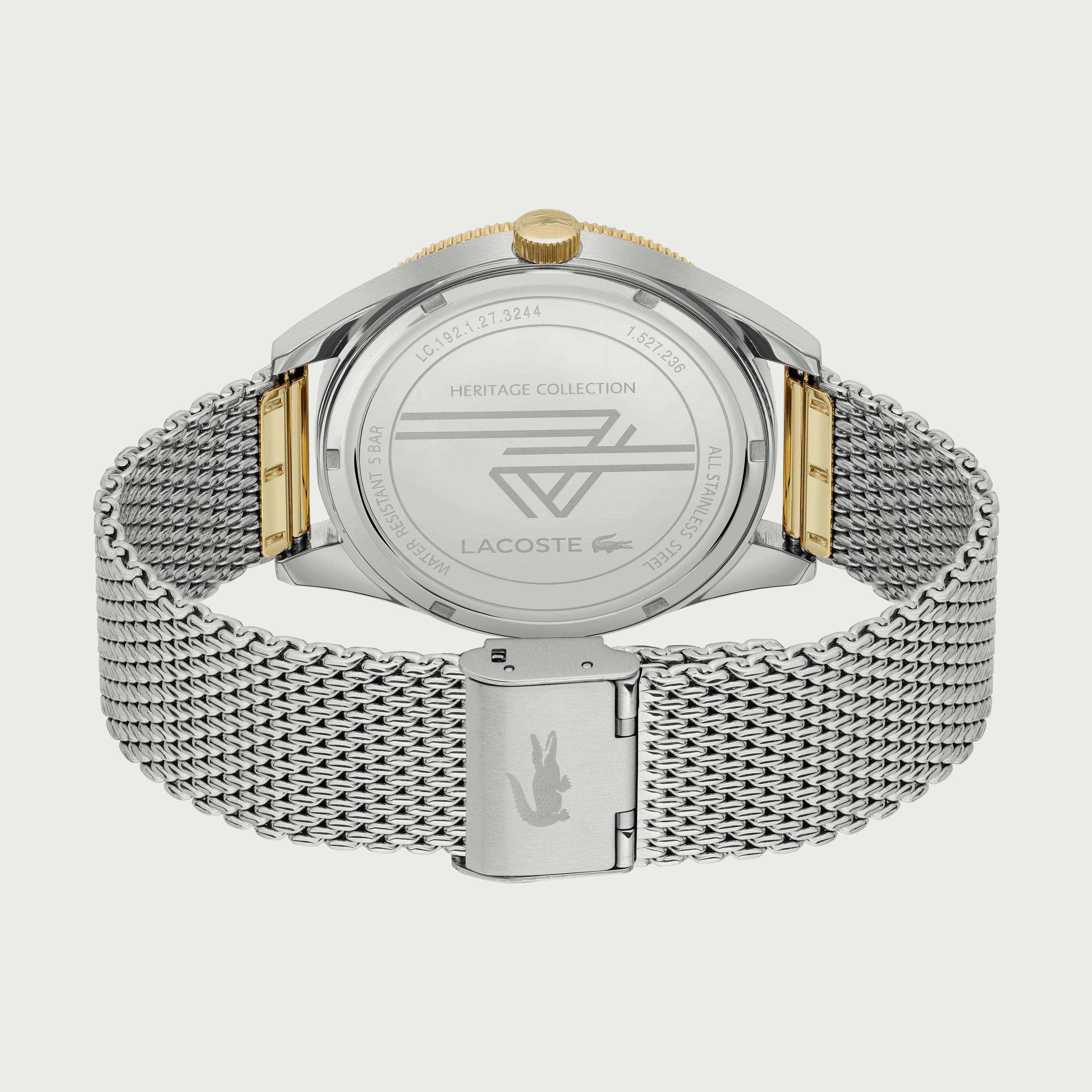 ساعة أنالوج للرجال 42 ملم بلون فضي بسوار ستانلس ستيل من لاكوست 2011143-men-watchesandjewellery-watches-image-3