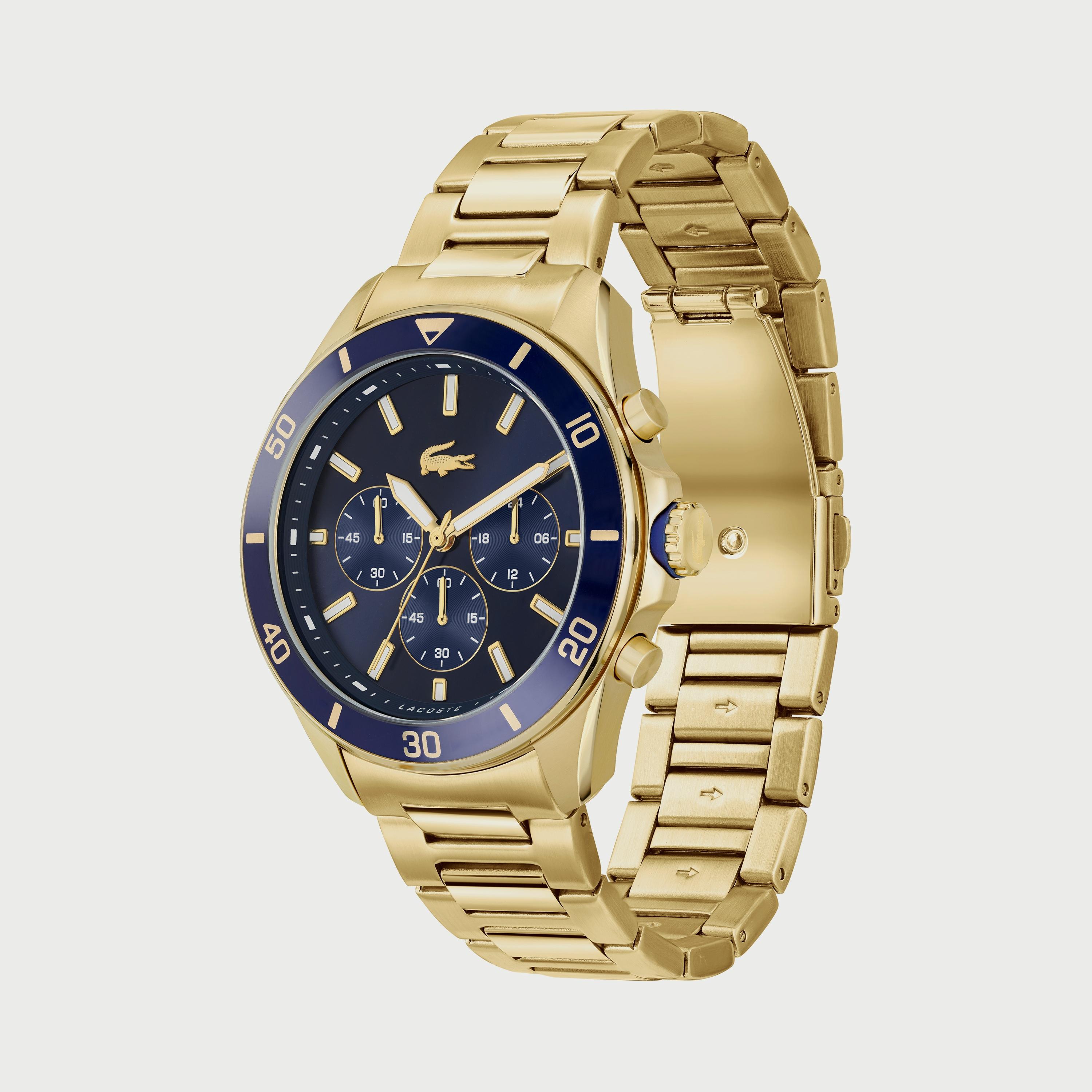 ساعة كرونوغراف للرجال 44 ملم بلون ذهبي بسوار ستانلس ستيل من لاكوست 2011151-men-watchesandjewellery-watches-image-2