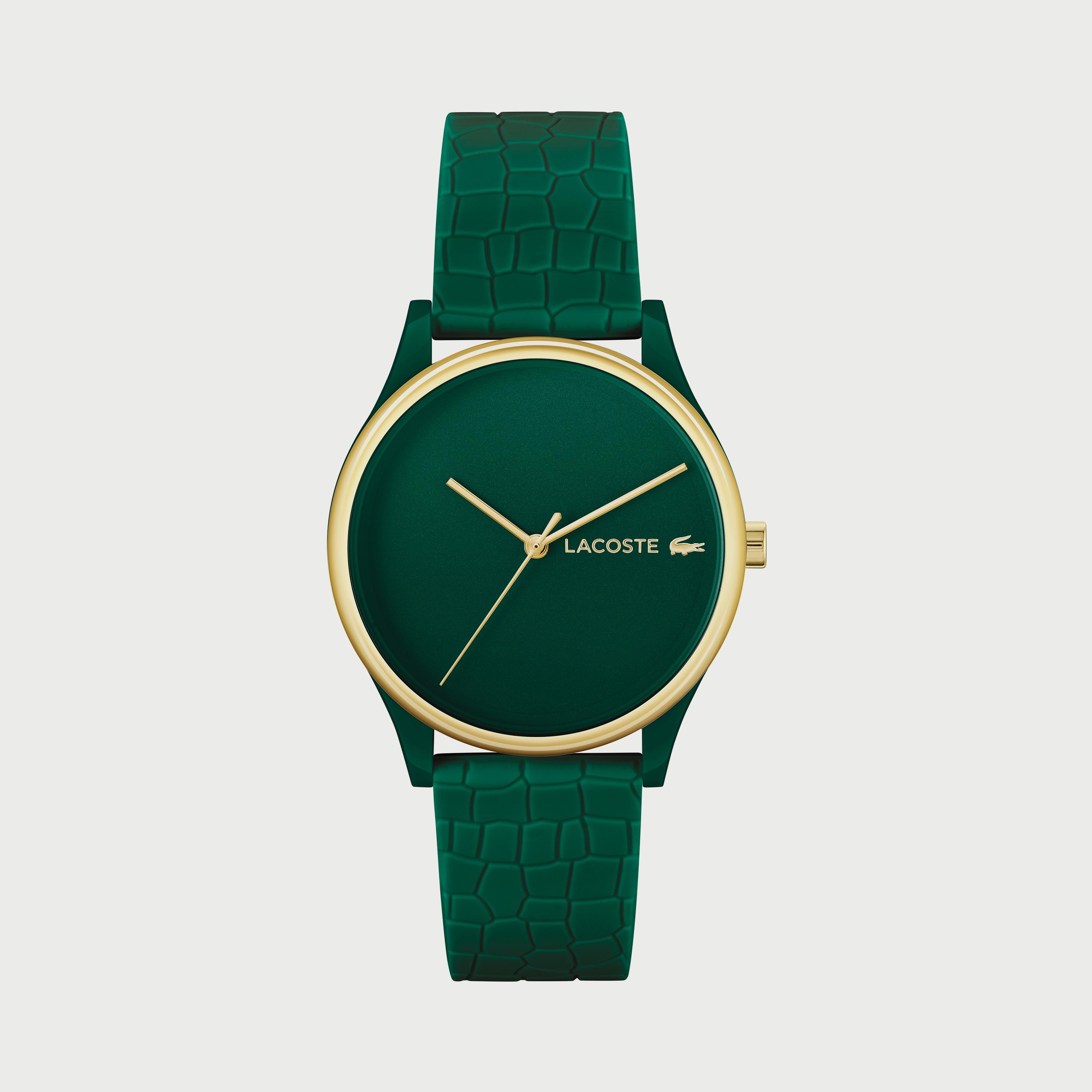 Buy Women s Lacoste Women s 36 MM Green Analog Silicone Strap