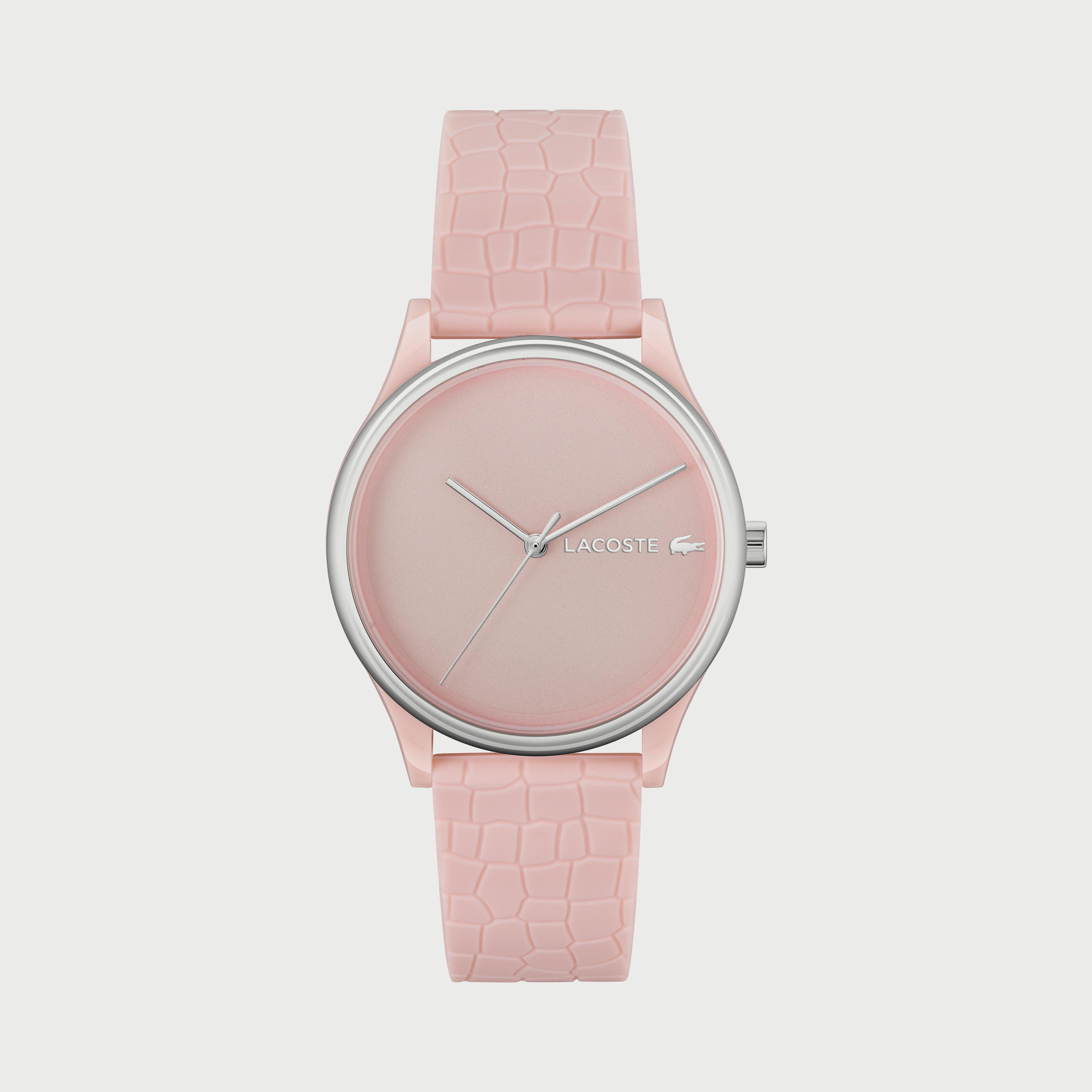 Buy Women s Lacoste Women s 36 MM Pink Analog Silicone Strap Watch