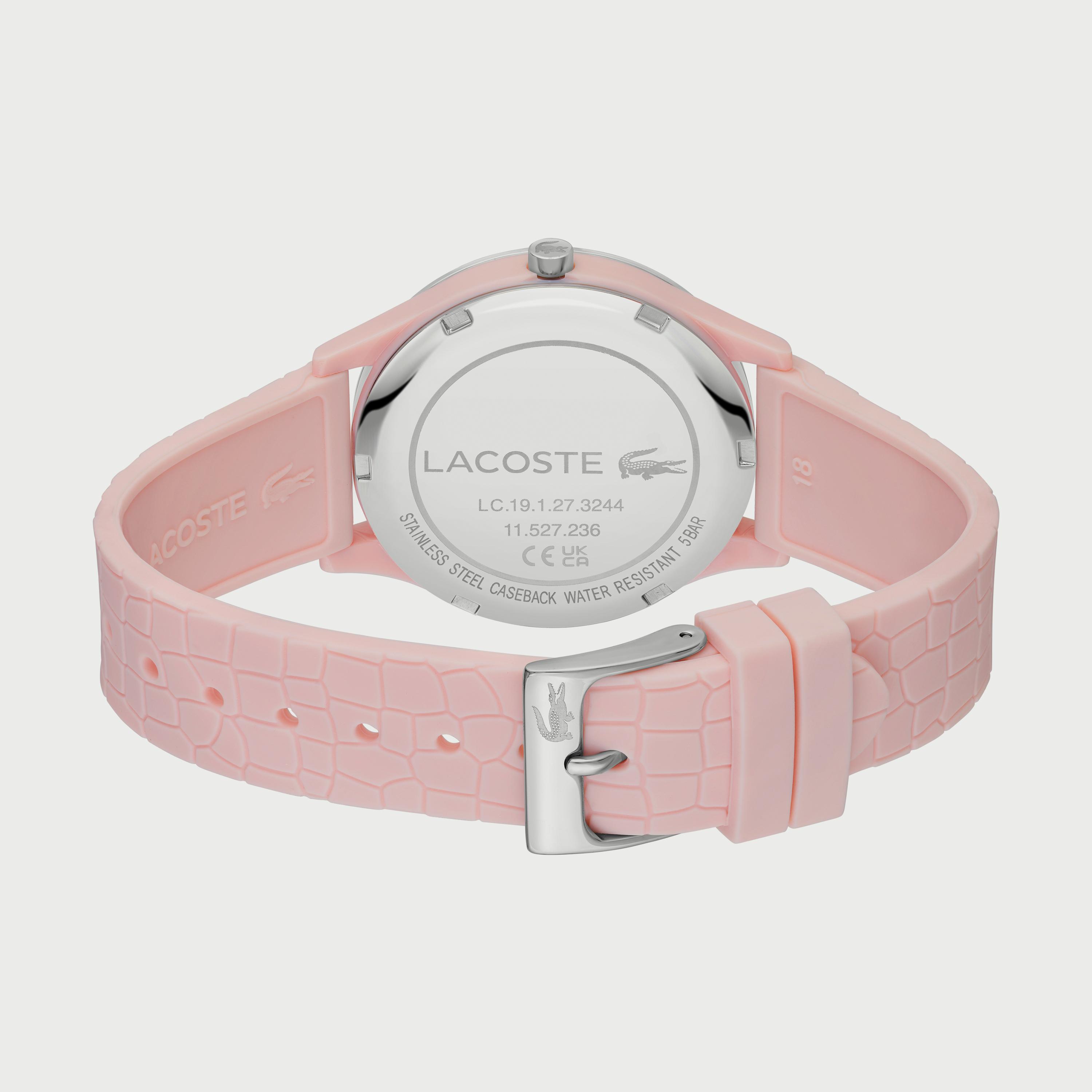 ساعة أنالوج للنساء 36 ملم بلون وردي بسوار سليكون من لاكوست 2001248-women-watchesandjewellery-watches-image-3
