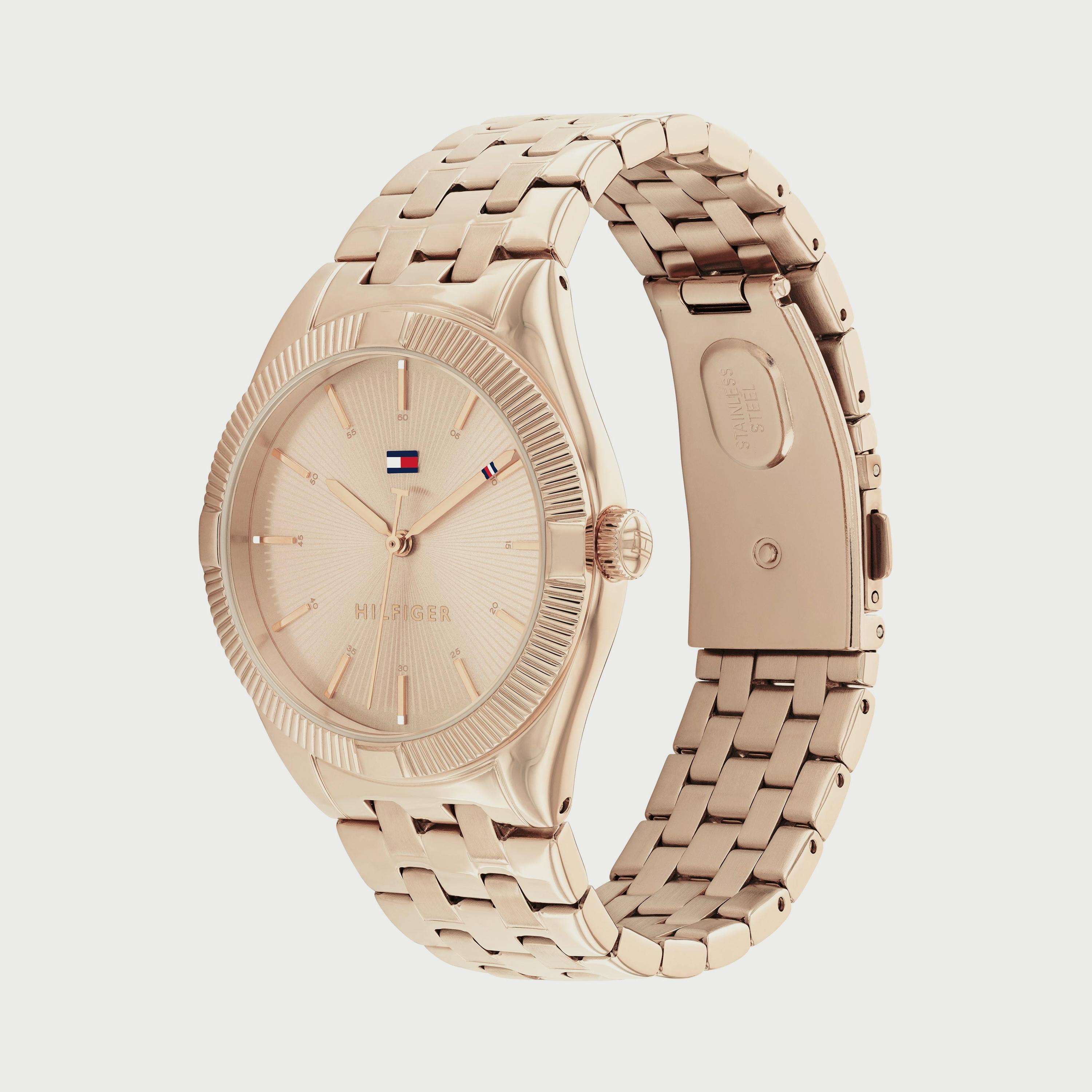 ساعة أنالوج 34 ملم بلون ذهبي وردي بسوار ستانلس ستيل من تومي هيلفيغر 1782551-women-watchesandjewellery-watches-image-2