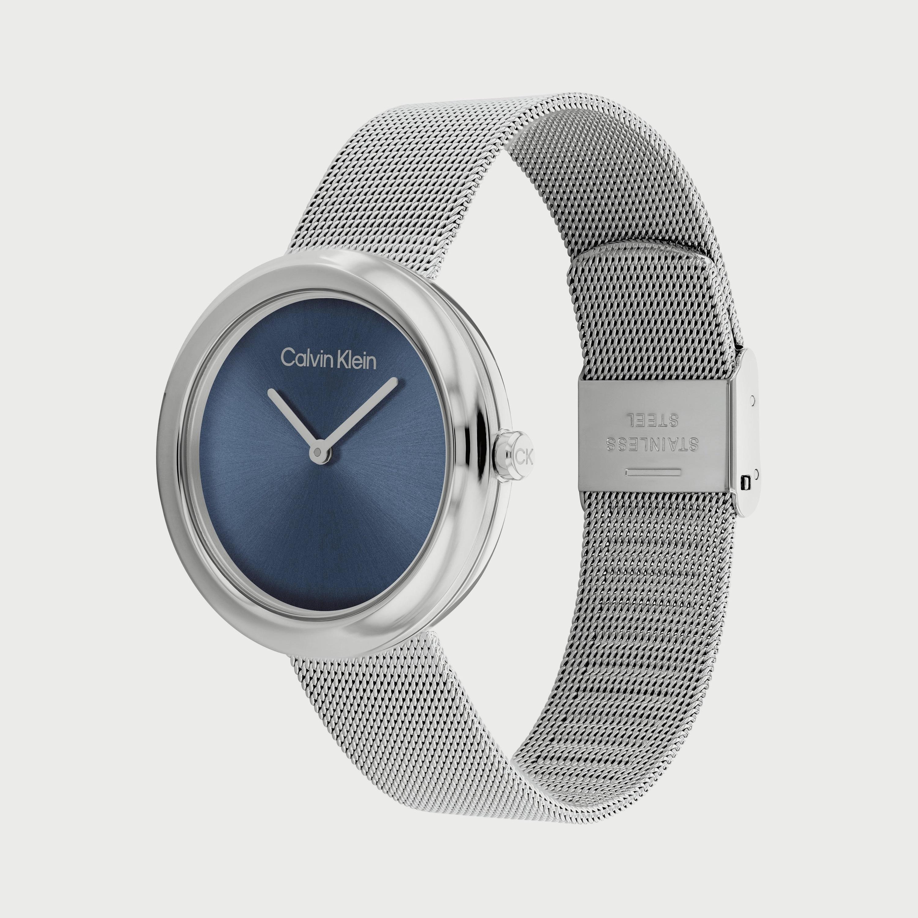 ساعة أنالوج صناعة سويسرية 34 ملم بسوار ستانلس ستيل بلون فضي من كالفن كلاين 25200014-women-watchesandjewellery-watches-image-2