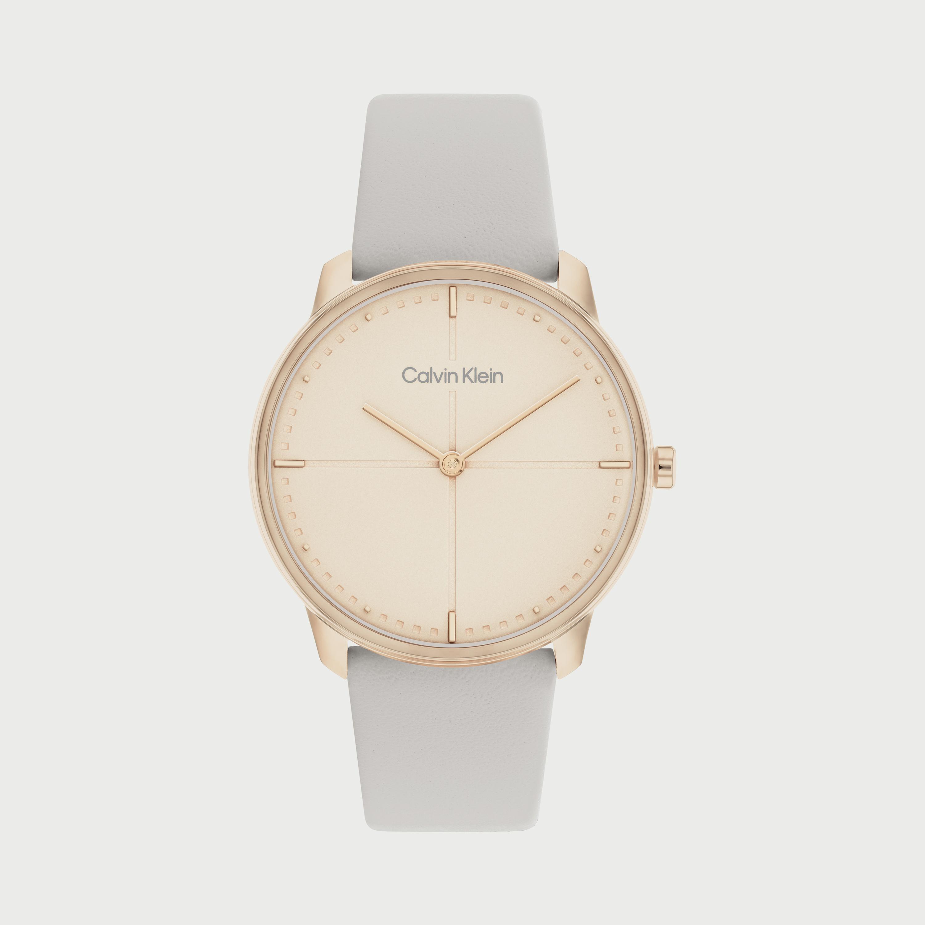 Calvin klein watches hotsell leather strap