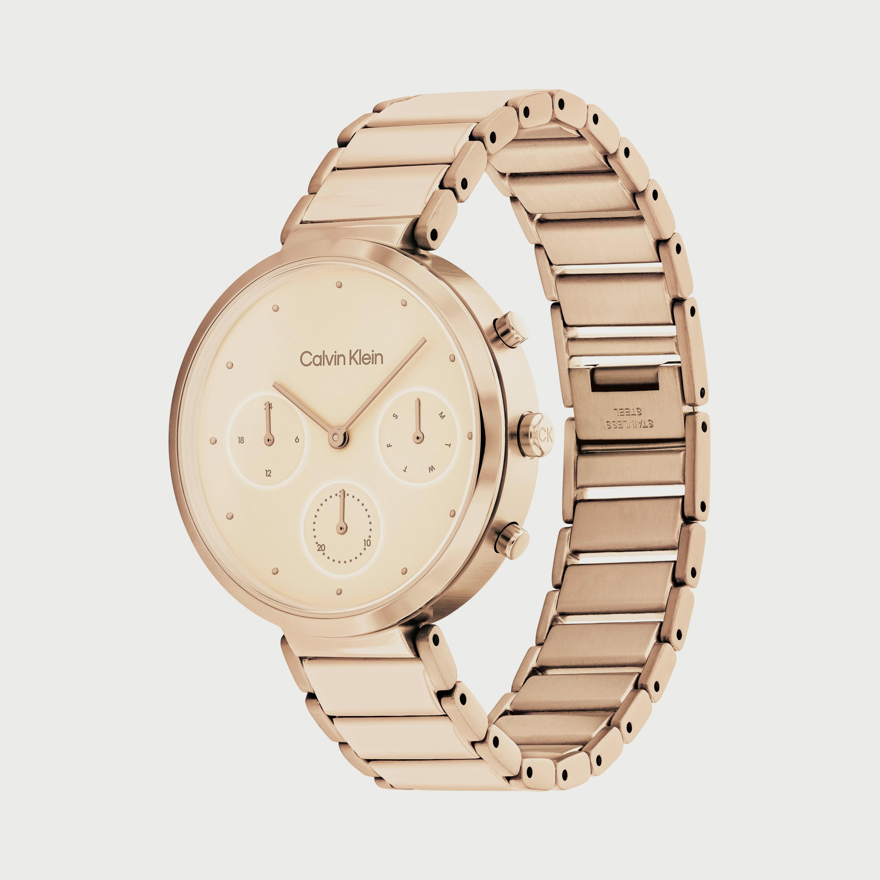 Calvin klein women's discount watch rose gold