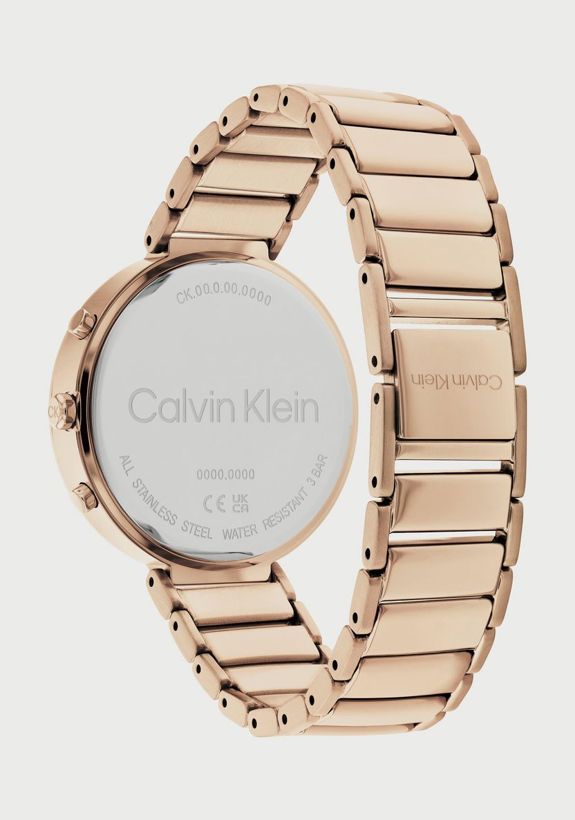 Buy Women's Calvin Klein Swiss Made 28 MM Rose Gold Chronograph Stainless  Steel Strap Watch - 25200319 Online | Centrepoint UAE