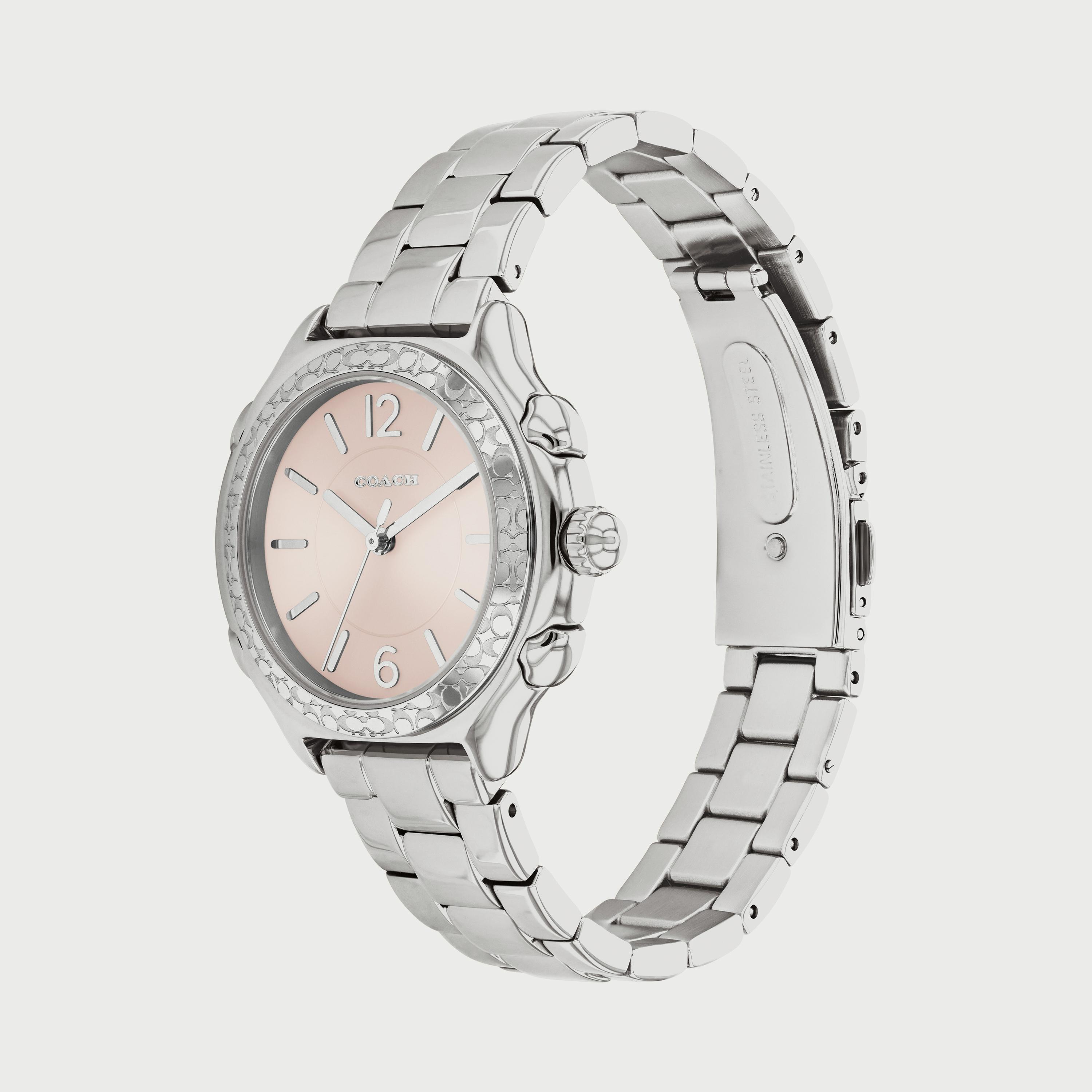 ساعة أنالوج للنساء 36 ملم بلون فضي بسوار ستانلس ستيل من كوتش 14503903-women-watchesandjewellery-watches-image-2