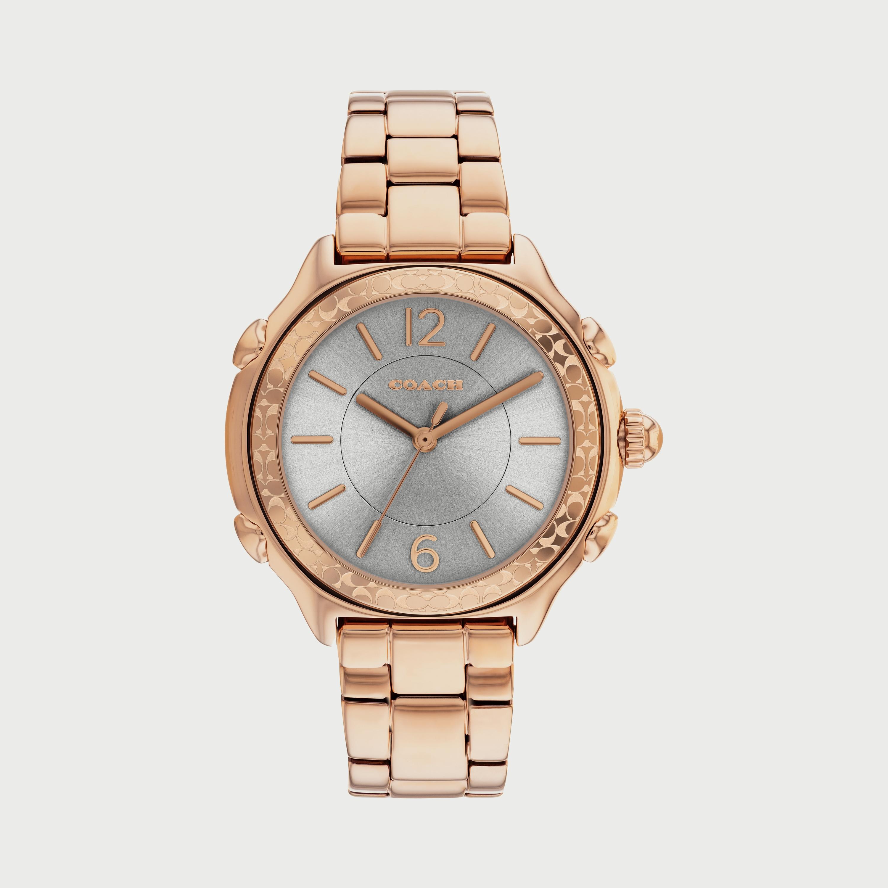ساعة أنالوج للنساء 36 ملم بلون ذهبي وردي بسوار ستانلس ستيل من كوتش 14503963-women-watchesandjewellery-watches-image-1