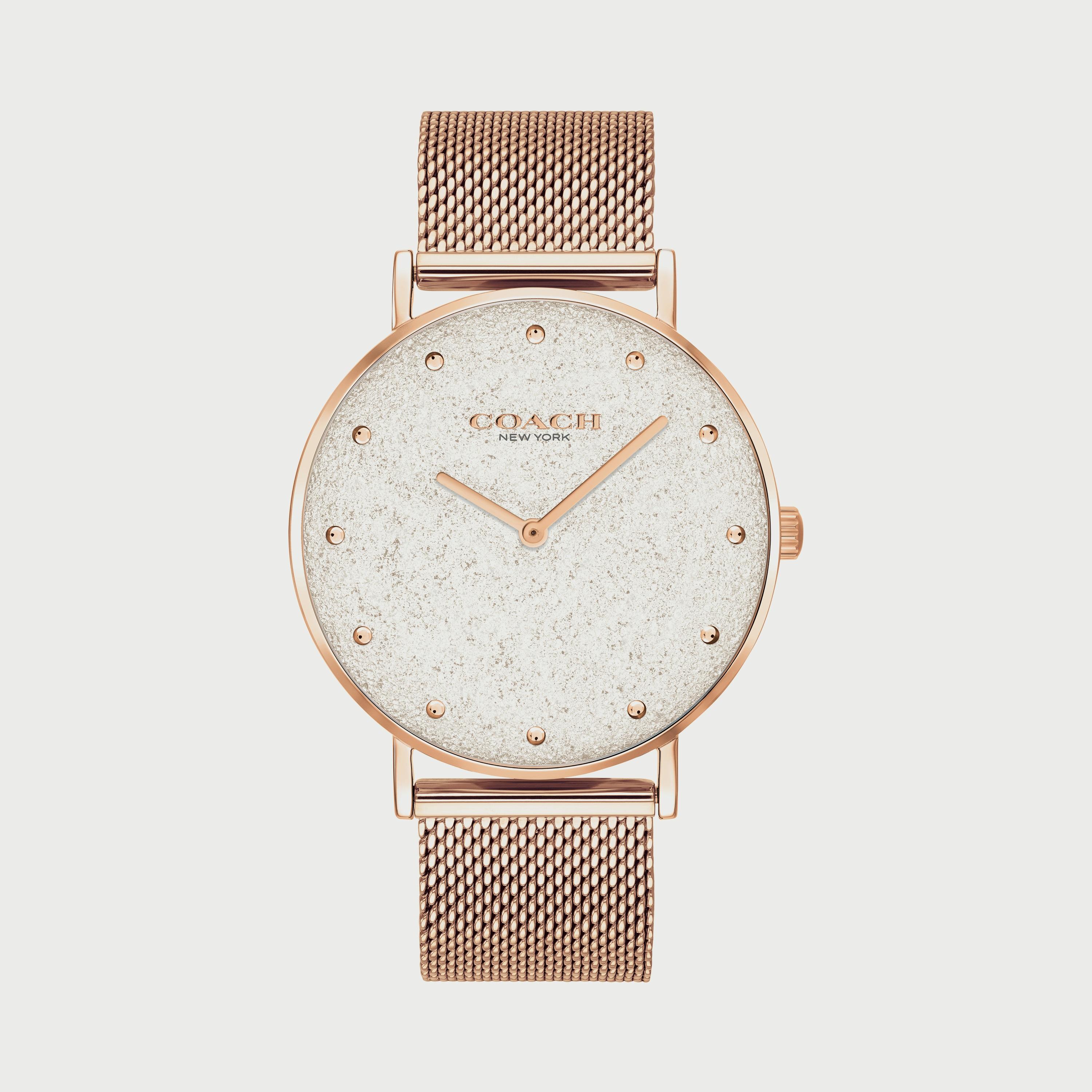 ساعة أنالوج للنساء 36 ملم بلون ذهبي وردي بسوار ستانلس ستيل من كوتش 14503631-women-watchesandjewellery-watches-image-1
