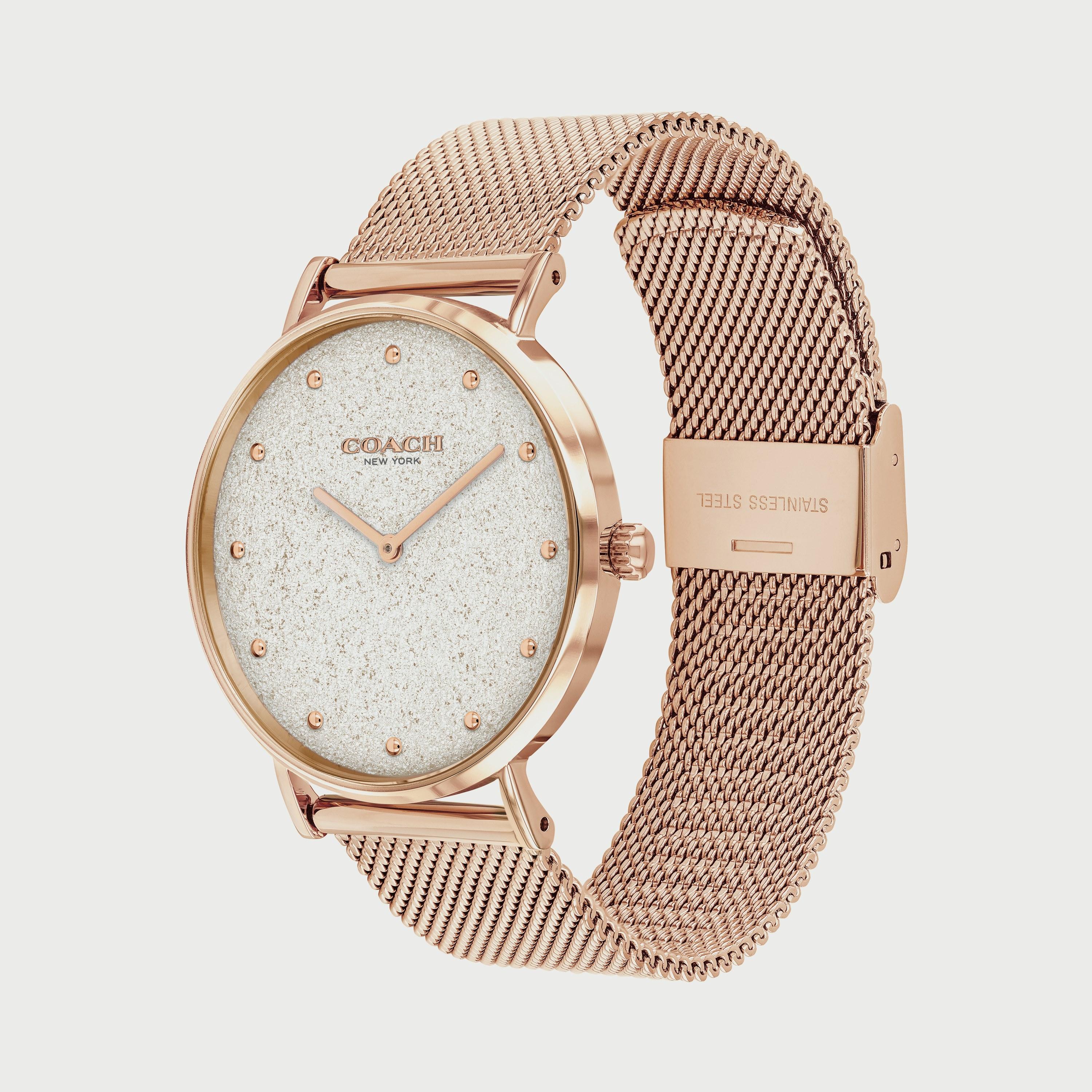 ساعة أنالوج للنساء 36 ملم بلون ذهبي وردي بسوار ستانلس ستيل من كوتش 14503631-women-watchesandjewellery-watches-image-2