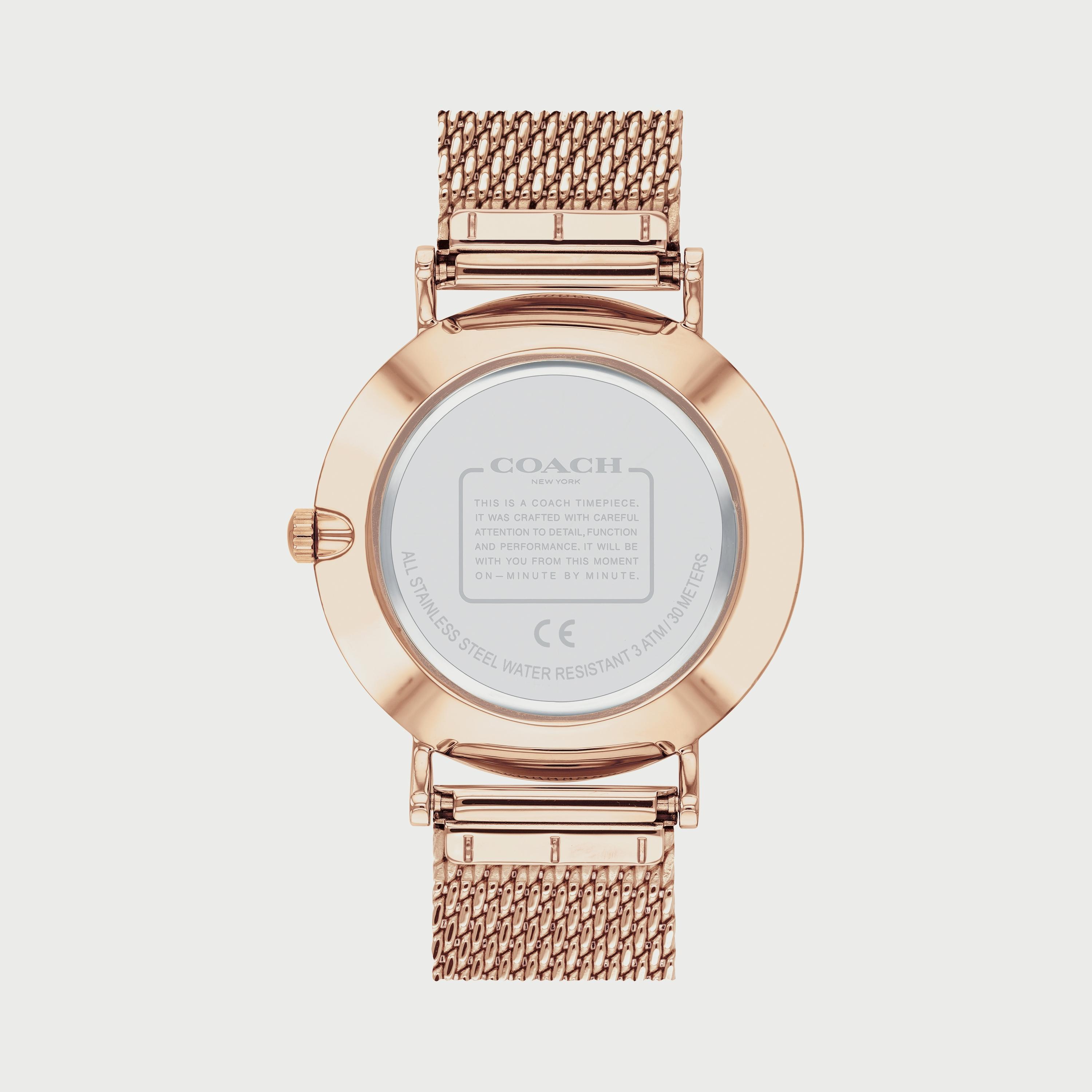 ساعة أنالوج للنساء 36 ملم بلون ذهبي وردي بسوار ستانلس ستيل من كوتش 14503631-women-watchesandjewellery-watches-image-3