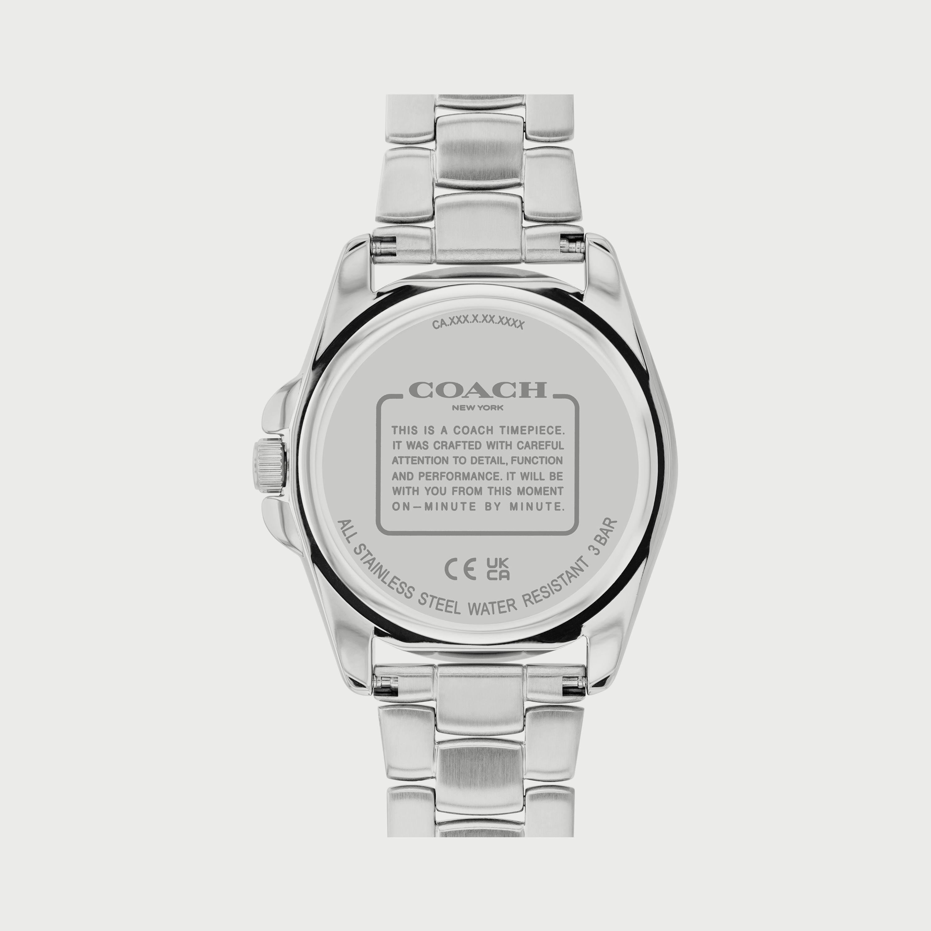 ساعة أنالوج للنساء 36 ملم بلون فضي بسوار ستانلس ستيل من كوتش 14504024-women-watchesandjewellery-watches-image-3