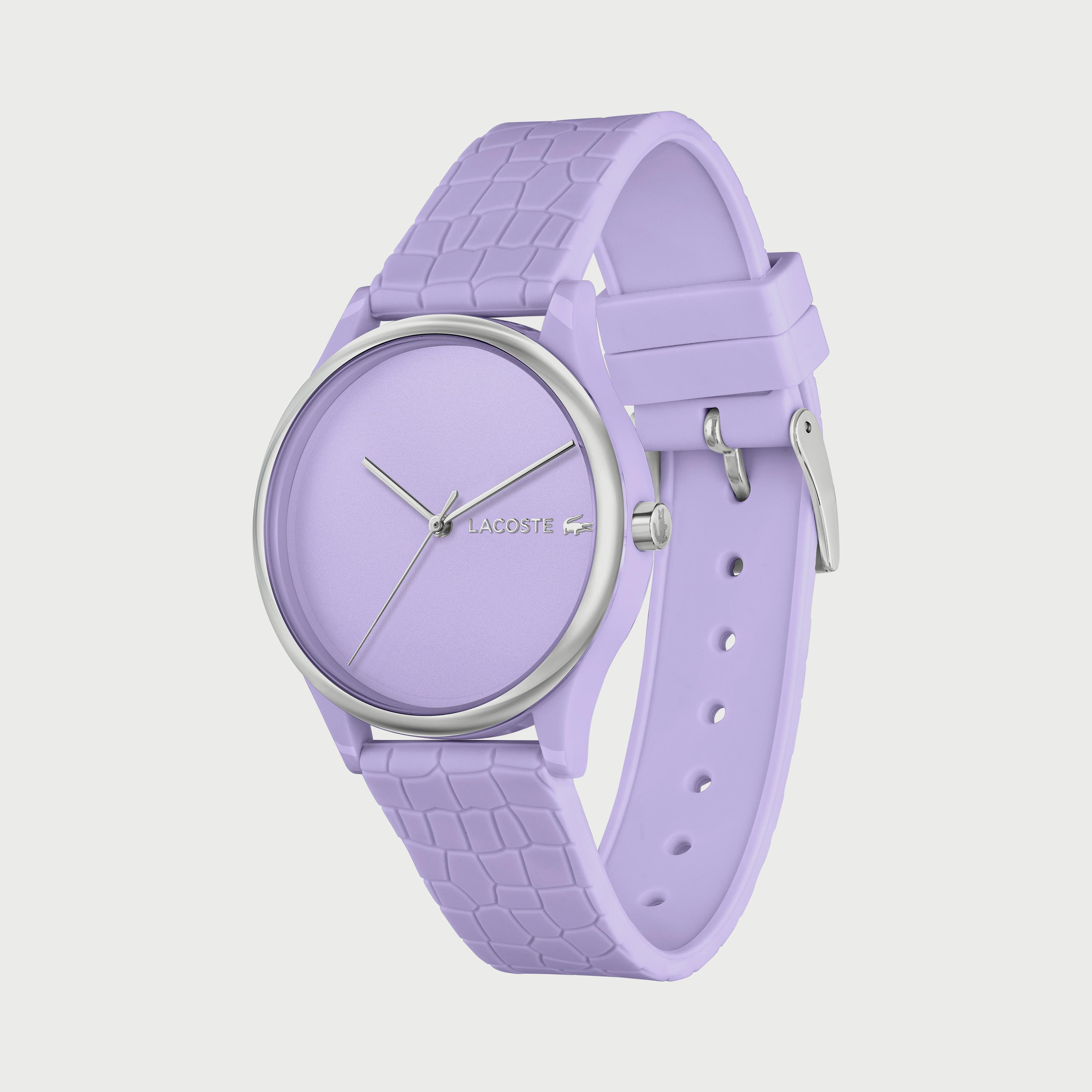 ساعة أنالوج للنساء 36 ملم بلون بنفسجي بسوارسليكون من لاكوست 2001284-women-watchesandjewellery-watches-image-2