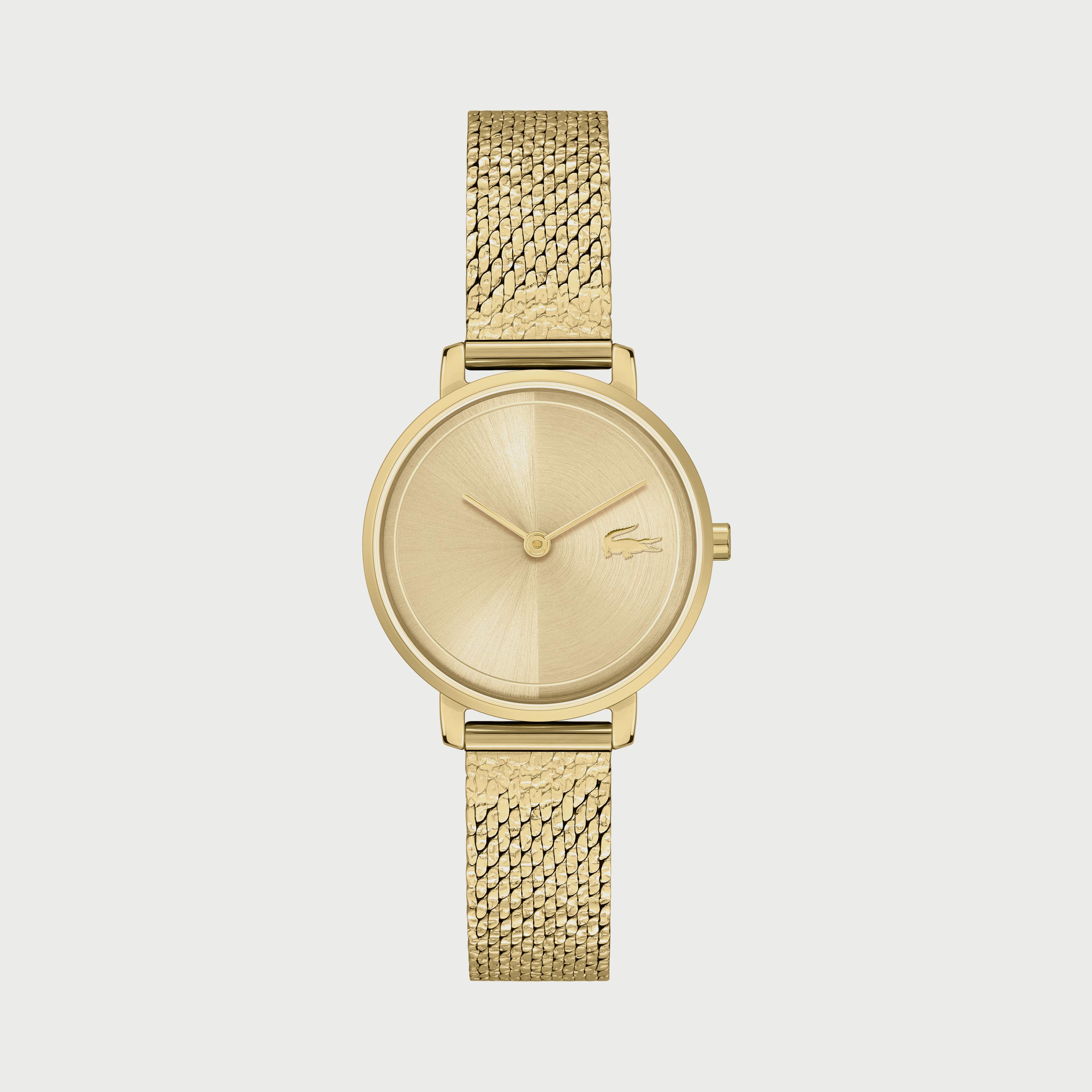 Buy Women s Lacoste 28 MM Gold Analog Stainless Steel Strap Watch