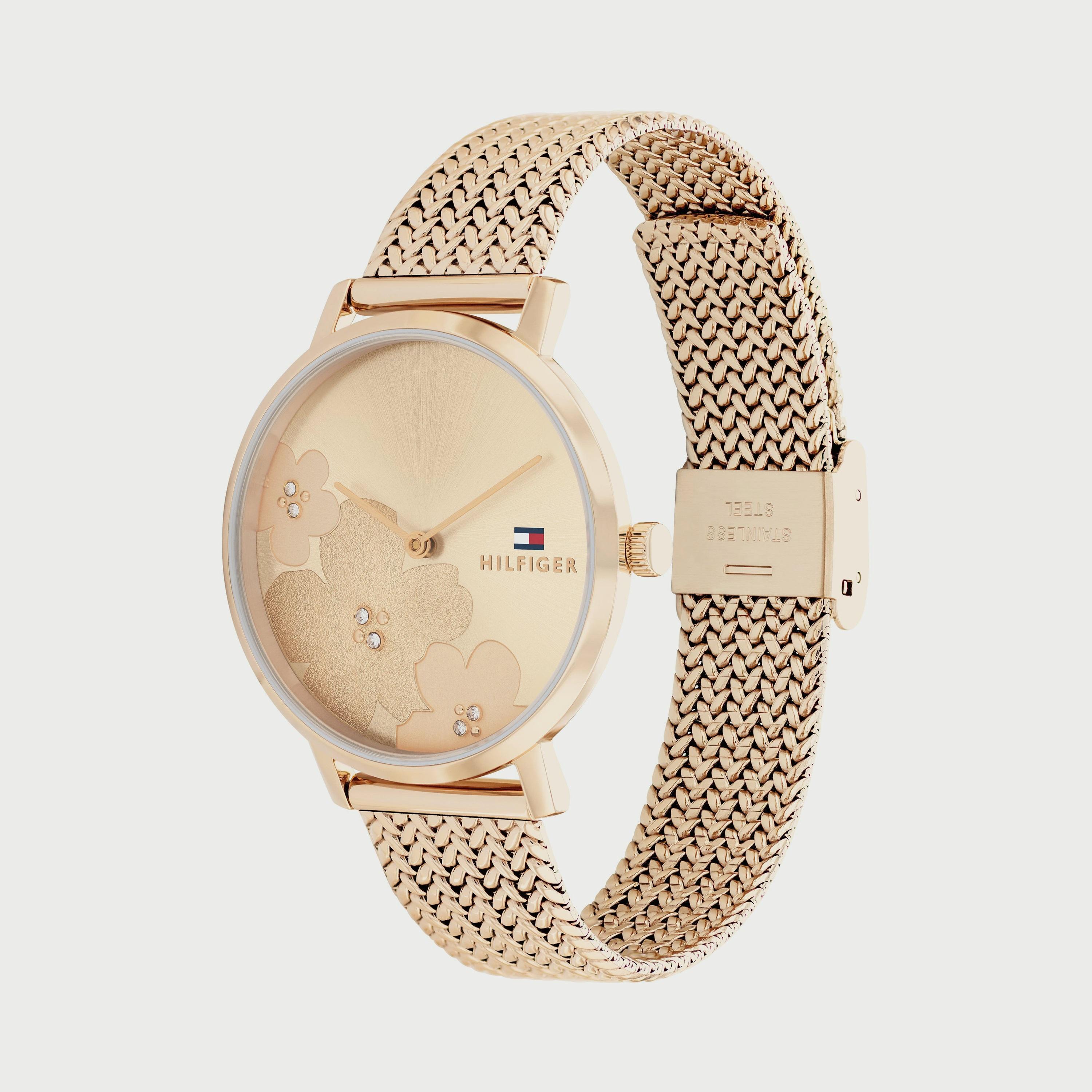 ساعة أنالوج للنساء 35 ملم بلون ذهبي وردي بسوار ستانلس ستيل من تومي هيلفيغر 1782603-women-watchesandjewellery-watches-image-2
