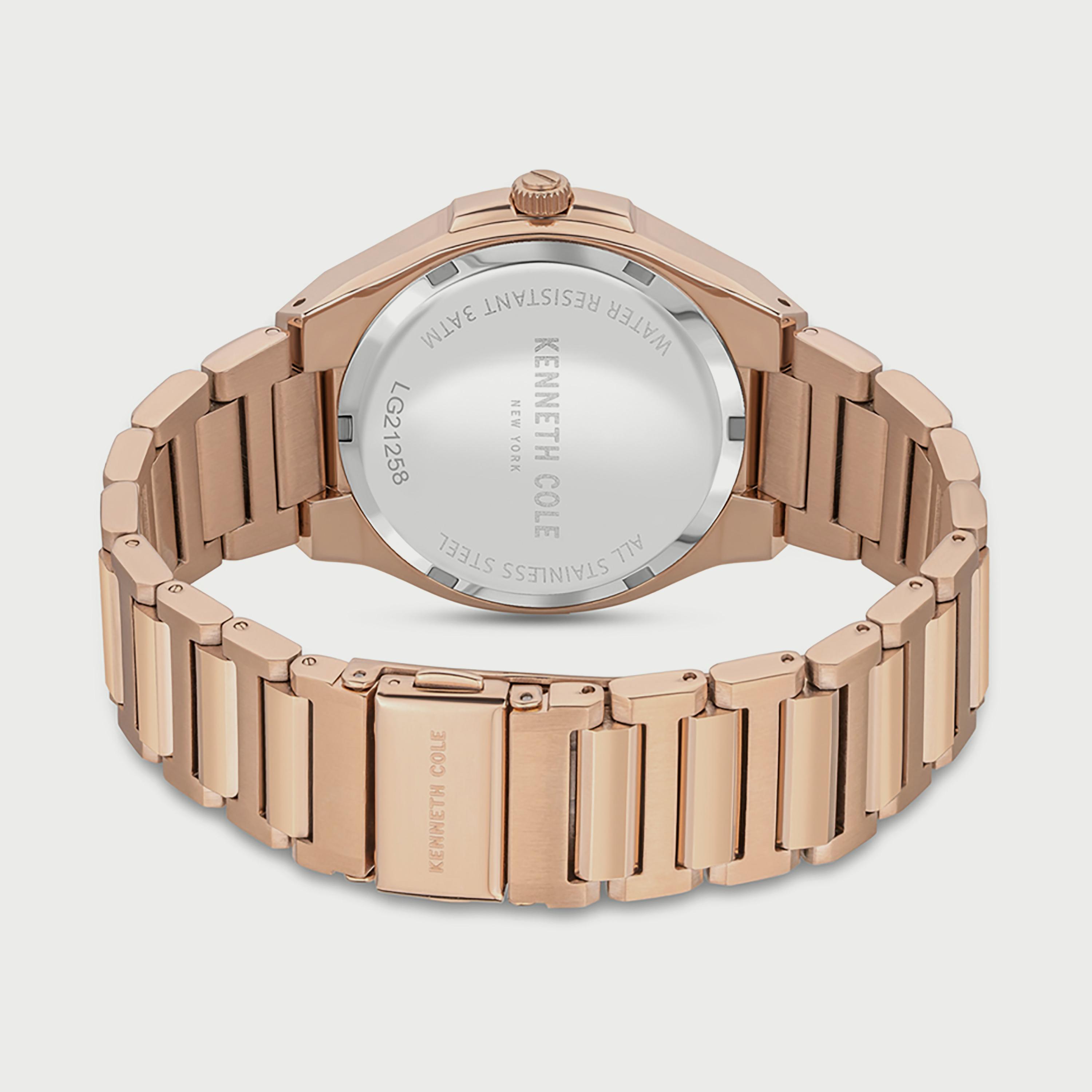 ساعة أنالوج للنساء 36 ملم بلون ذهبي وردي بسوار ستانلس ستيل من كينيث كول KCWLG2125803-women-watchesandjewellery-watches-image-3