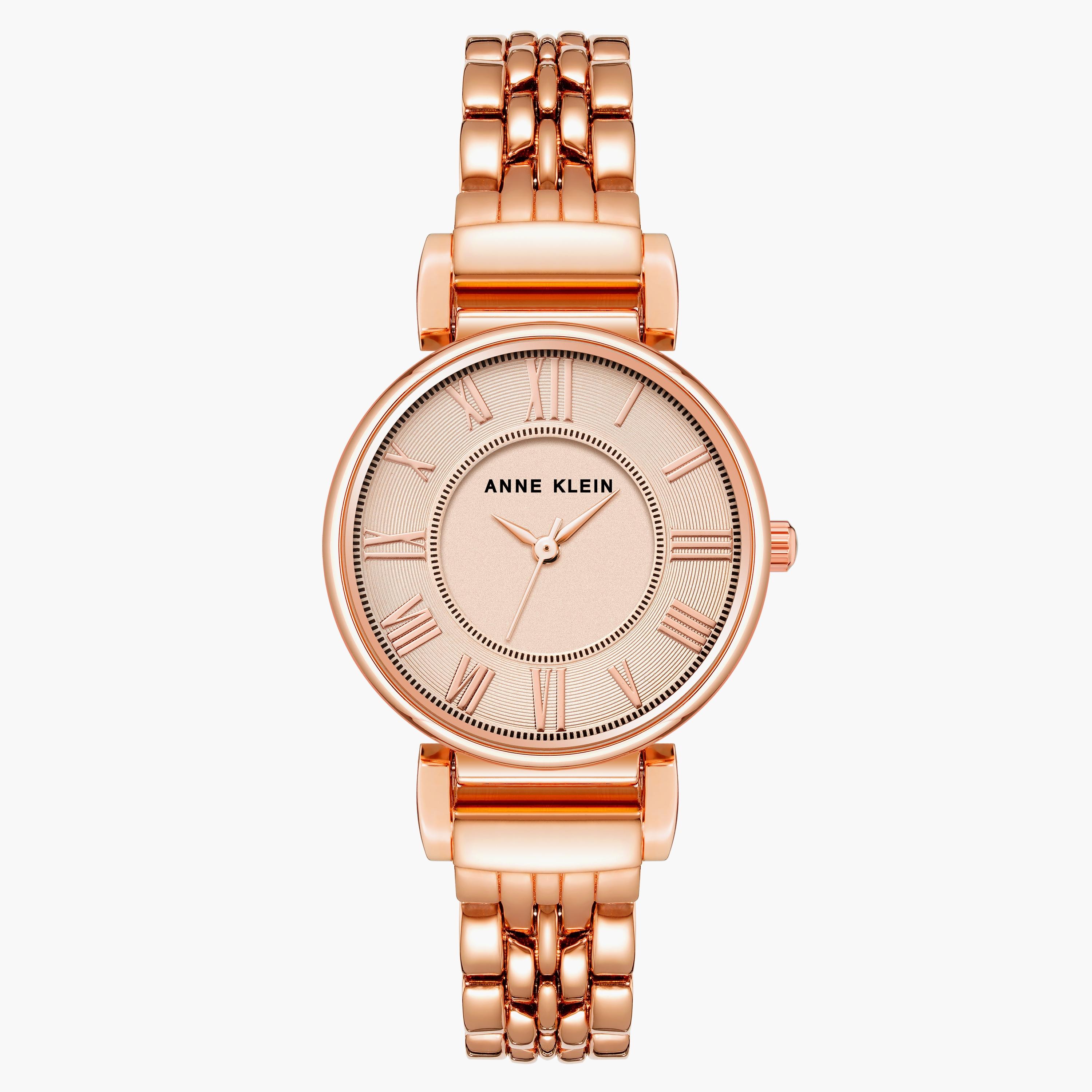 Buy Women s Anne Klein Rose Gold Analog Stainless Steel Strap Watch AK2158RGRG Online Centrepoint UAE