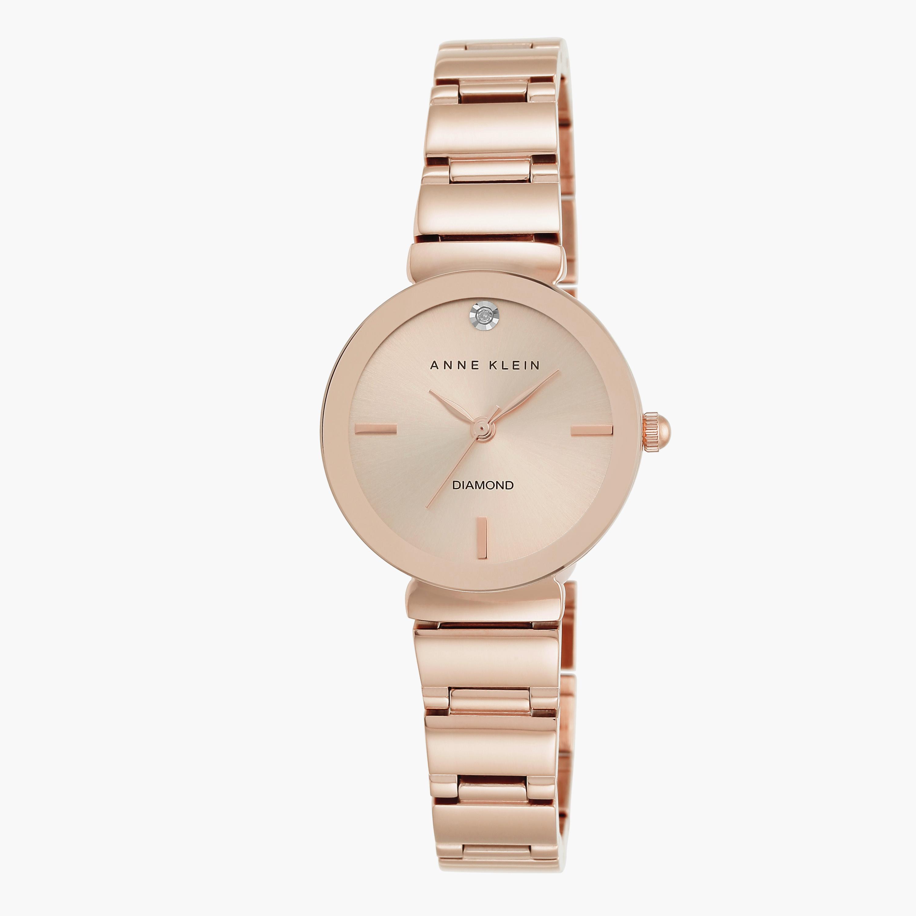 Anne klein women's watch online white and rose gold