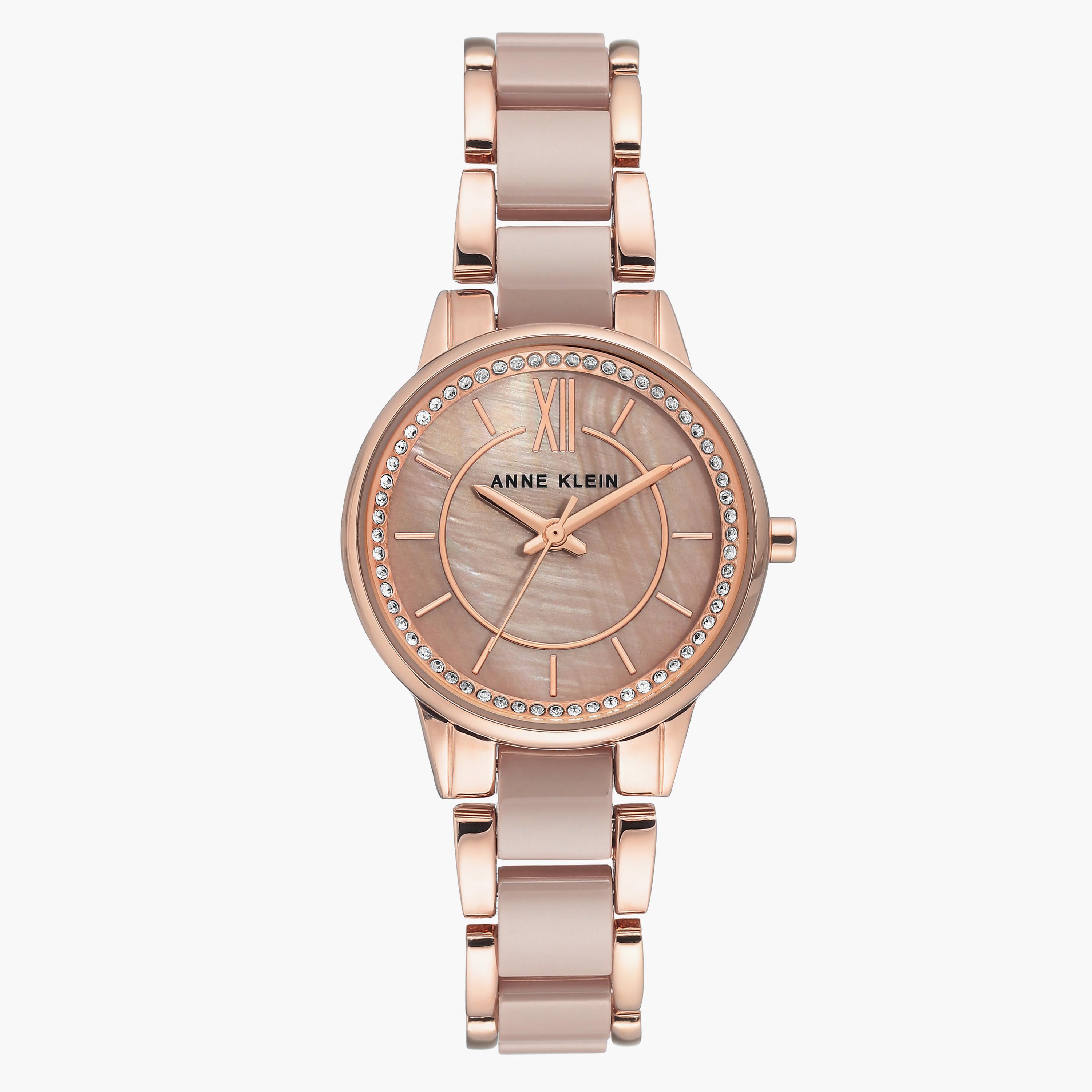 Anne klein rose deals gold ceramic watch