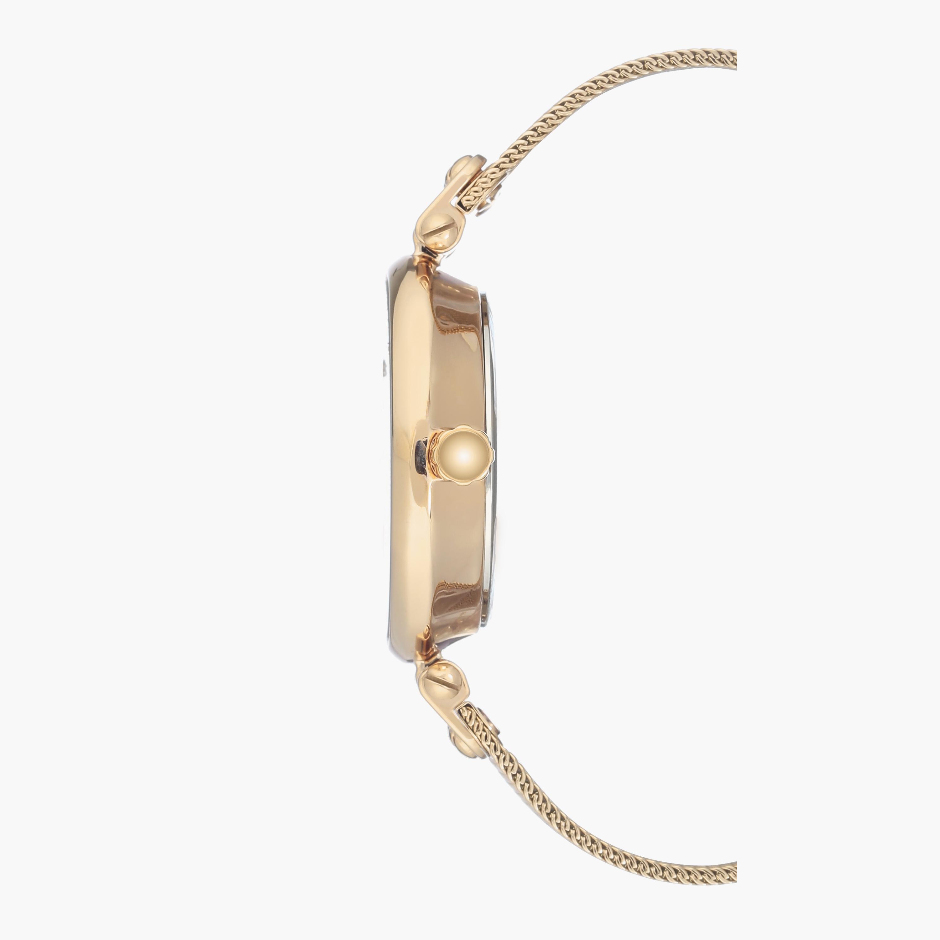 ساعة أنالوج ذهبية بسوار ستانلس ستيل من آن كلاين AK3000CHGB-women-watchesandjewellery-watches-image-2