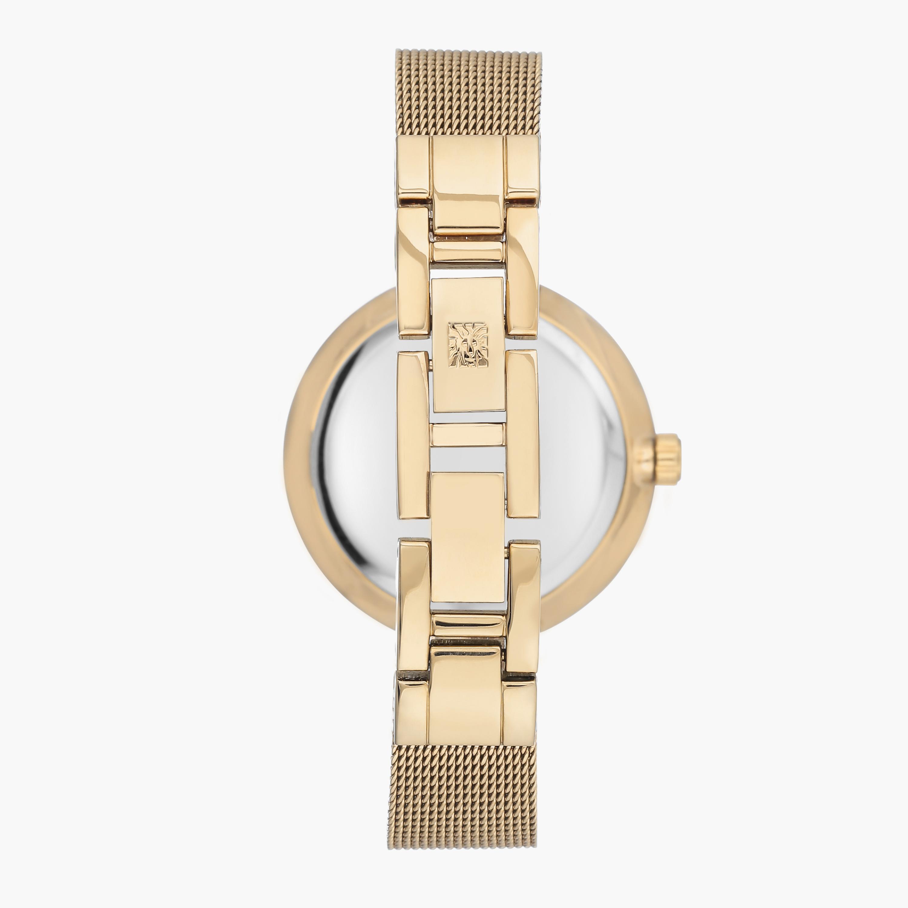 ساعة أنالوج ذهبية بسوار ستانلس ستيل من آن كلاين AK3000CHGB-women-watchesandjewellery-watches-image-3