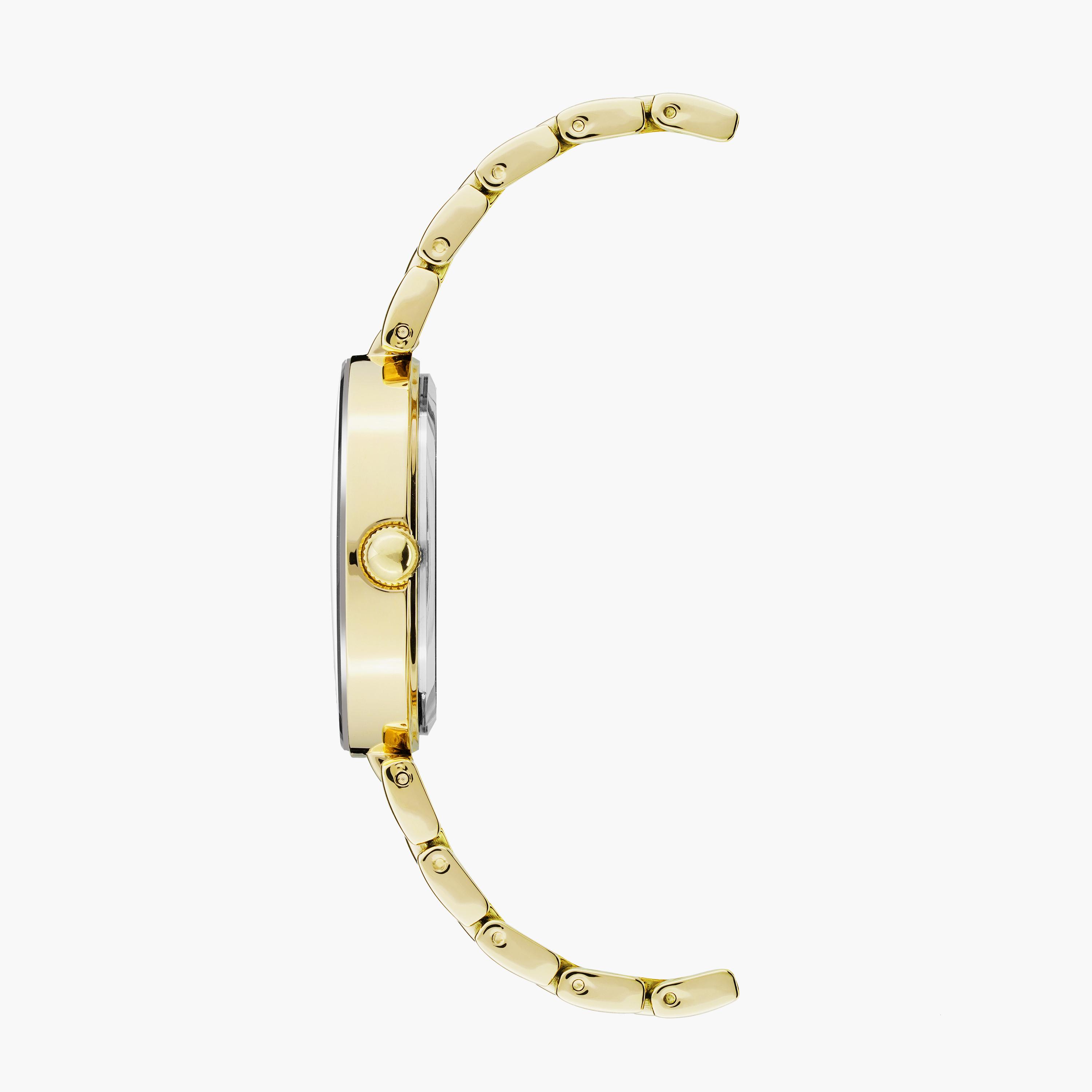 ساعة أنالوج ذهبية بسوار ستانلس ستيل من آن كلاين AK1362PRGB-women-watchesandjewellery-watches-image-2