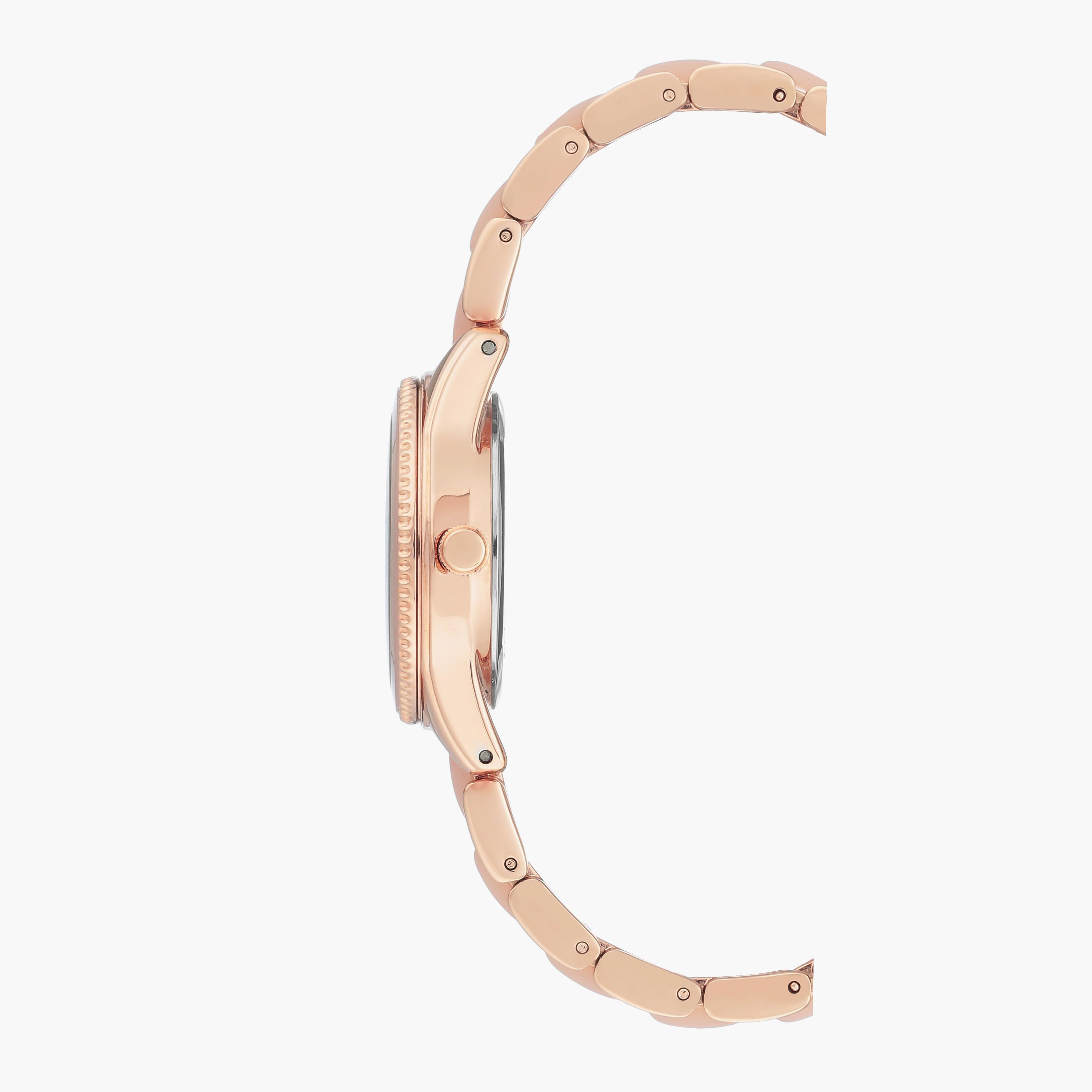 ساعة آن كلاين ذو انالوج بسوار ذهبي الوردي مع بلاستيك AK3212LPRG-women-watchesandjewellery-watches-image-2