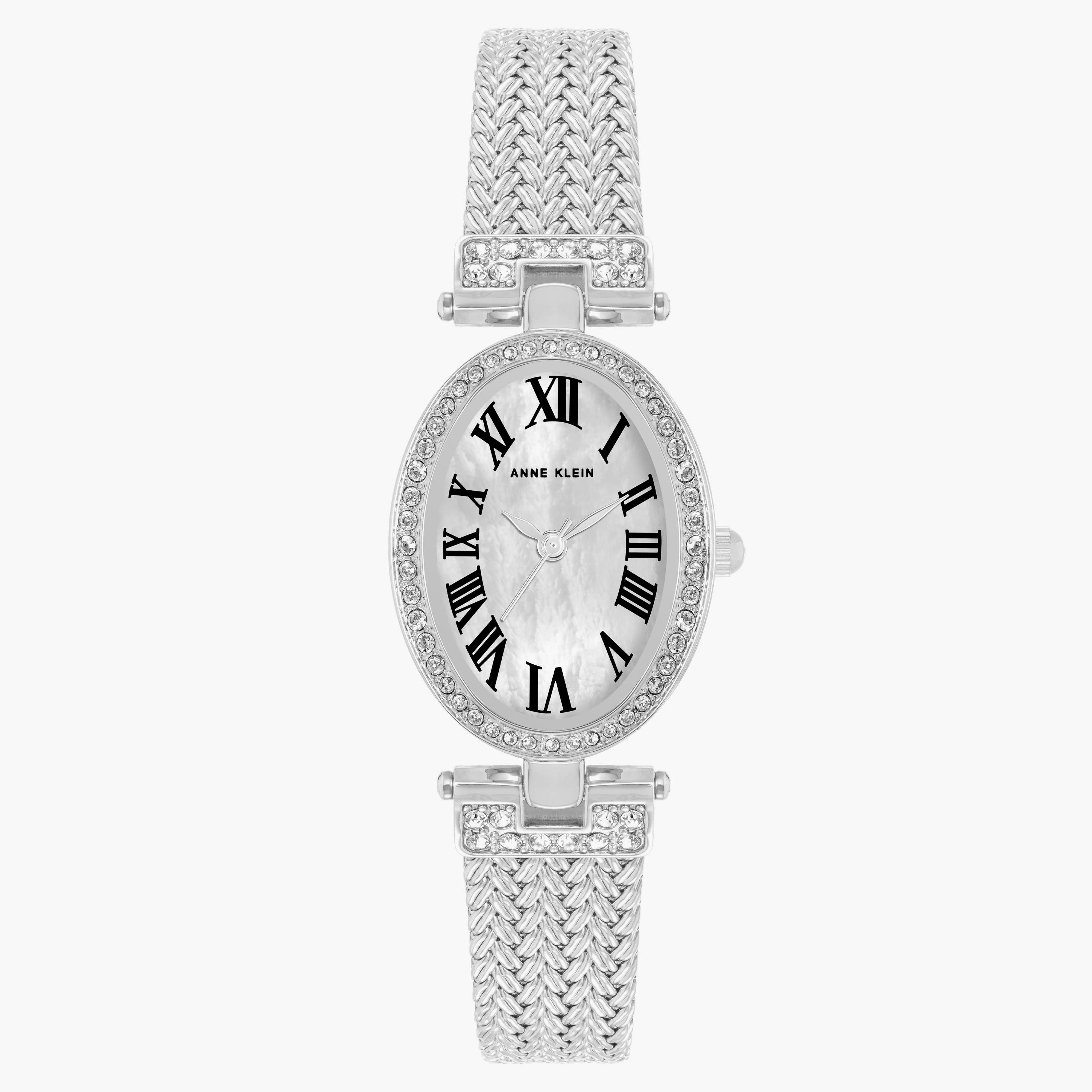 ساعة آن كلاين ذو انالوج بسوار فضي مع ستانلس ستيل AK4023MPSV-women-watchesandjewellery-watches-image-1
