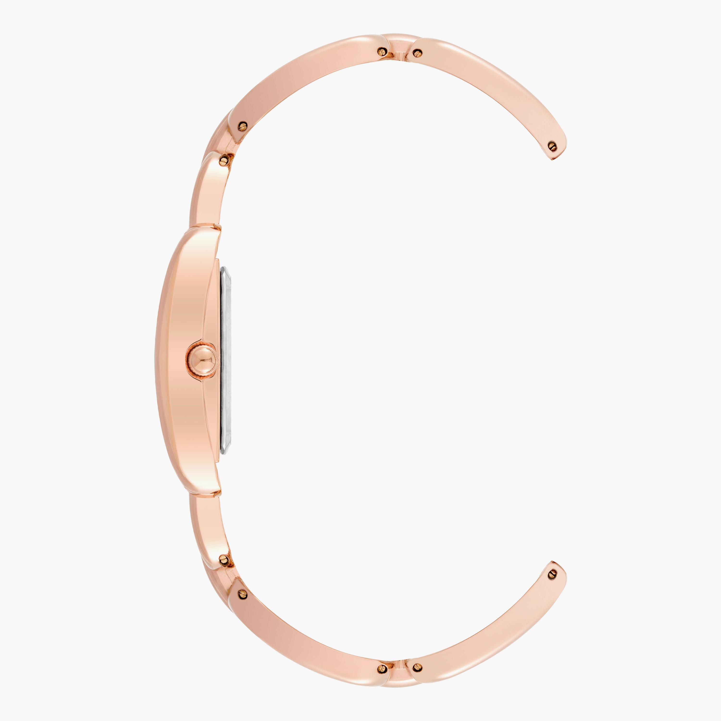 ساعة أنالوج ذهبية وردية بسوار ستانلس ستيل من آن كلاين AK4094RGRG-women-watchesandjewellery-watches-image-2