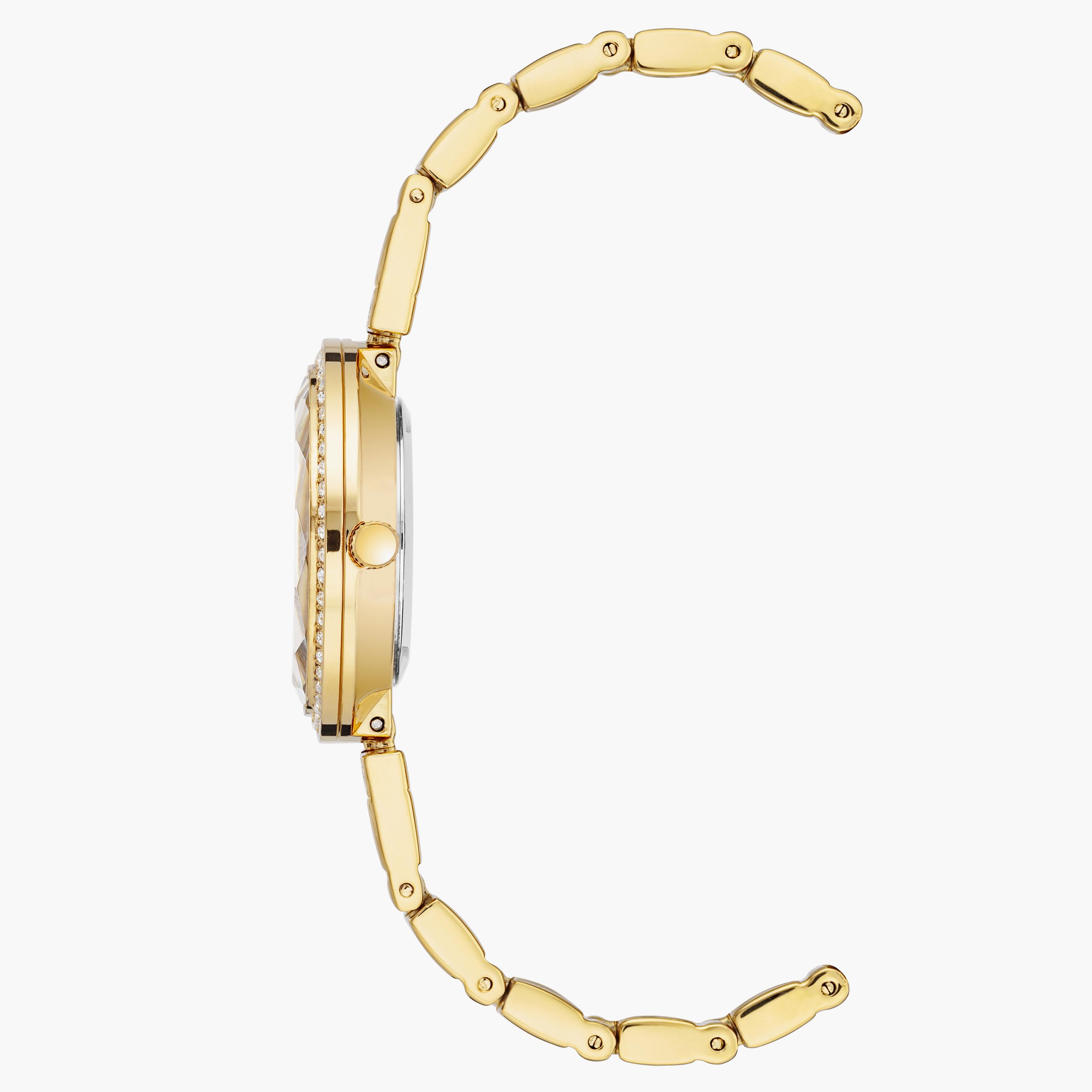 ساعة أنالوج ذهبية بسوار ستانلس ستيل من آن كلاين AK3902LVGB-women-watchesandjewellery-watches-image-2
