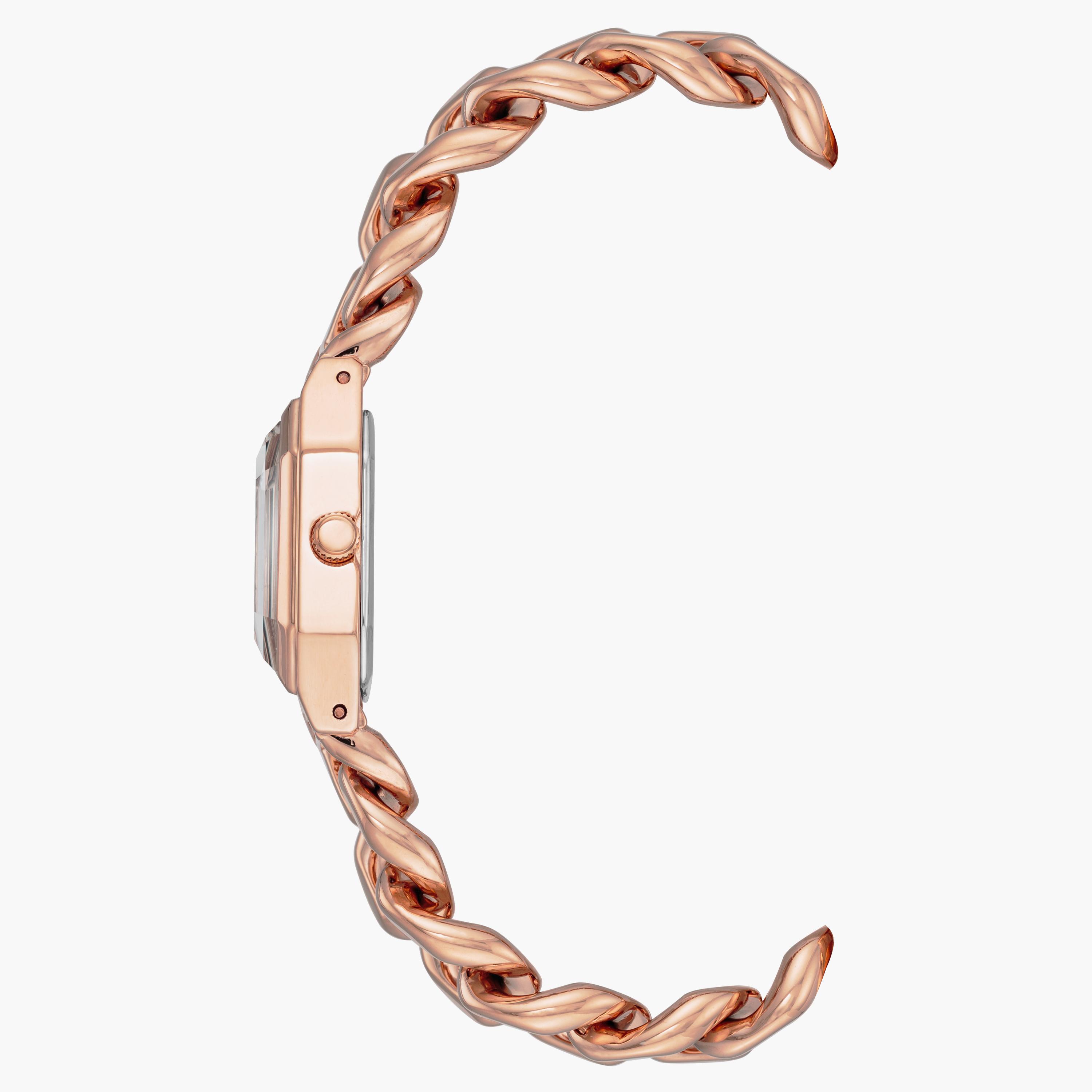 ساعة أنالوج ذهبية وردية بسوار ستانلس ستيل من آن كلاين AK4002RGRG-women-watchesandjewellery-watches-image-2