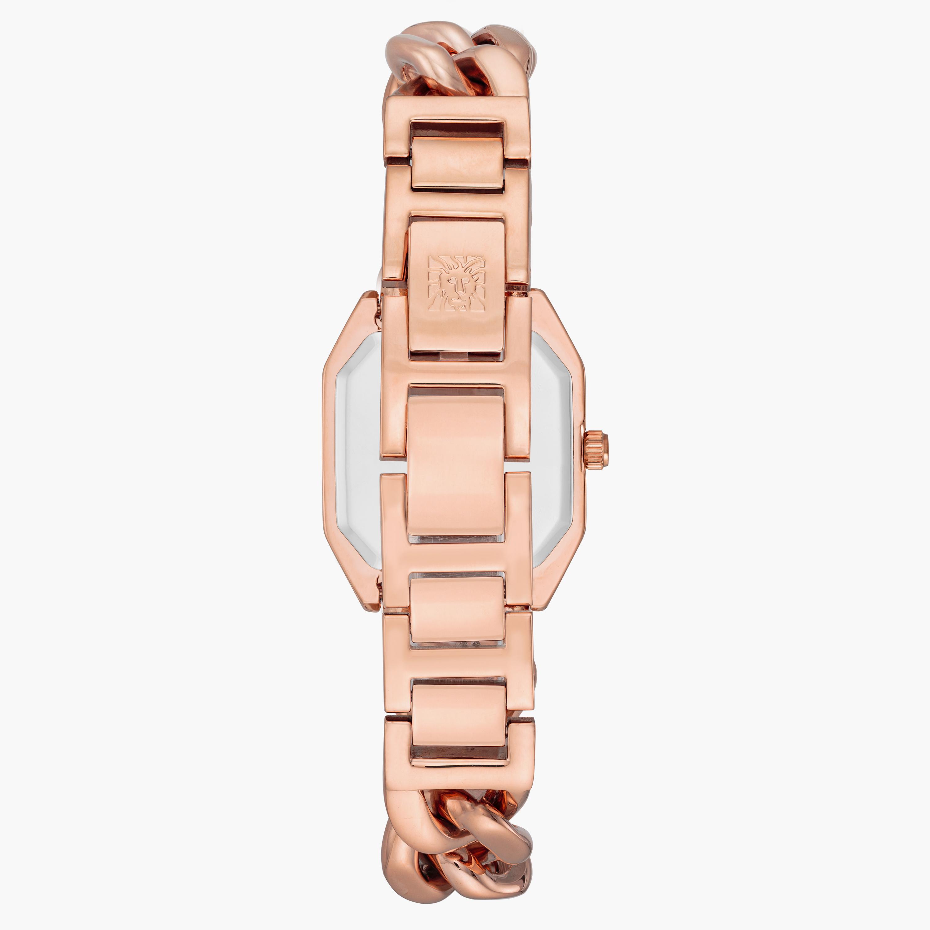 ساعة أنالوج ذهبية وردية بسوار ستانلس ستيل من آن كلاين AK4002RGRG-women-watchesandjewellery-watches-image-3