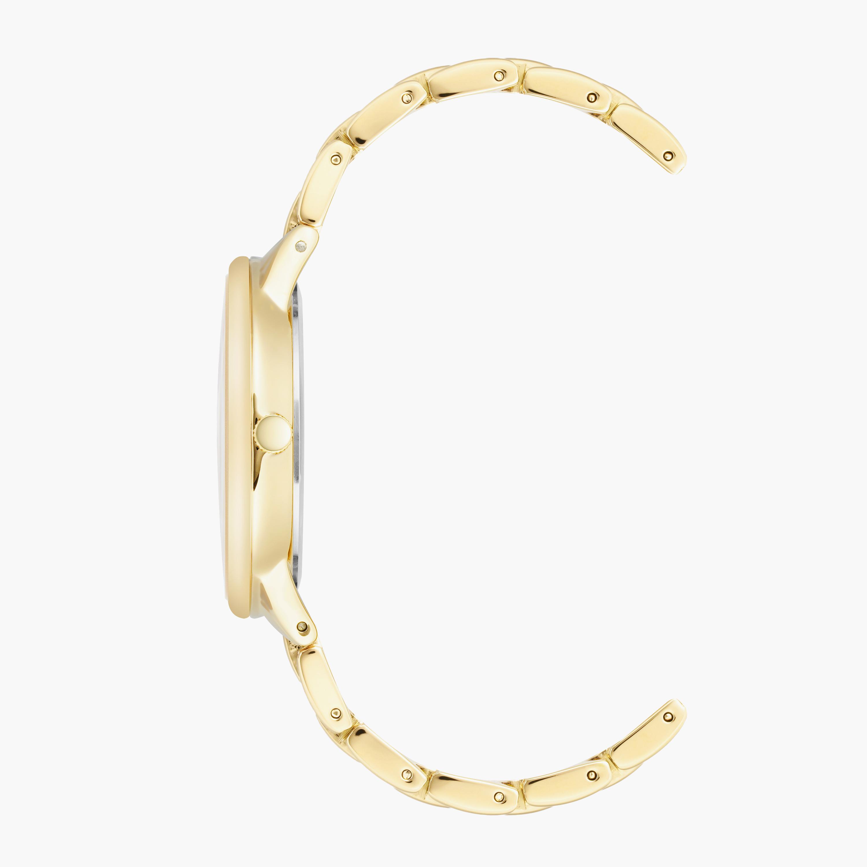 ساعة آن كلاين ذو انالوج للنساء بسوار ذهبي مع ستانلس ستيل AK3750GMGB-women-watchesandjewellery-watches-image-2