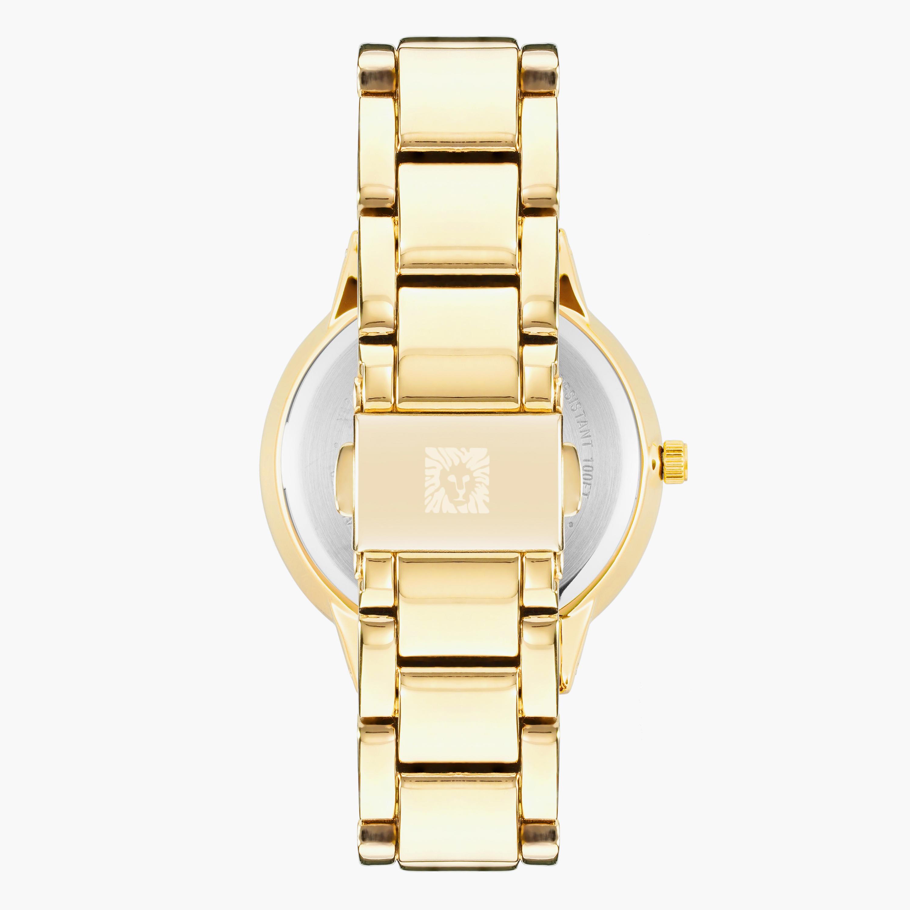 ساعة آن كلاين ذو انالوج للنساء بسوار ذهبي مع ستانلس ستيل AK3750GMGB-women-watchesandjewellery-watches-image-3