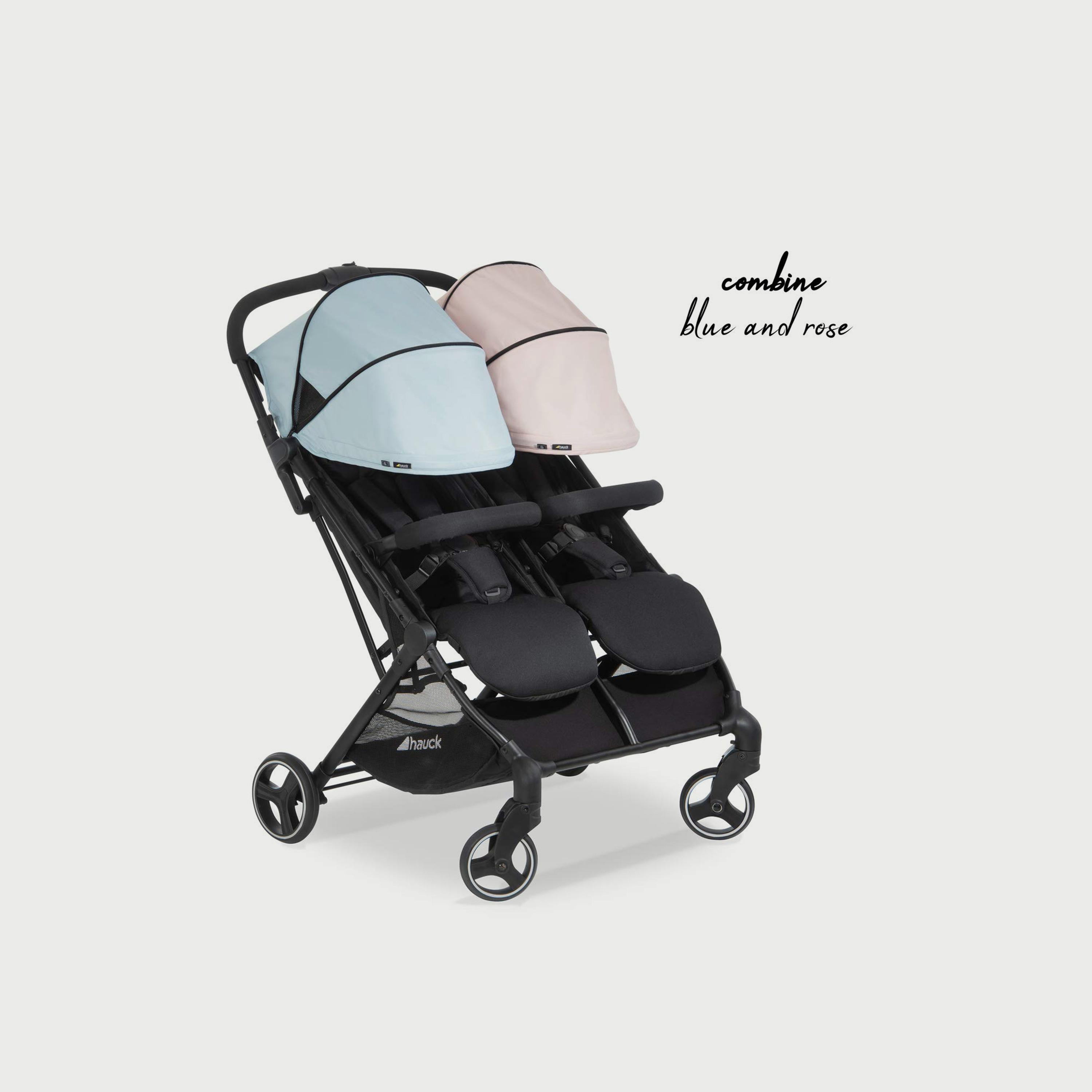 Hauck Stroller Canopy Swift X Duo Canopy, Rose-baby-gear-strollersandprams-strollers-image-2