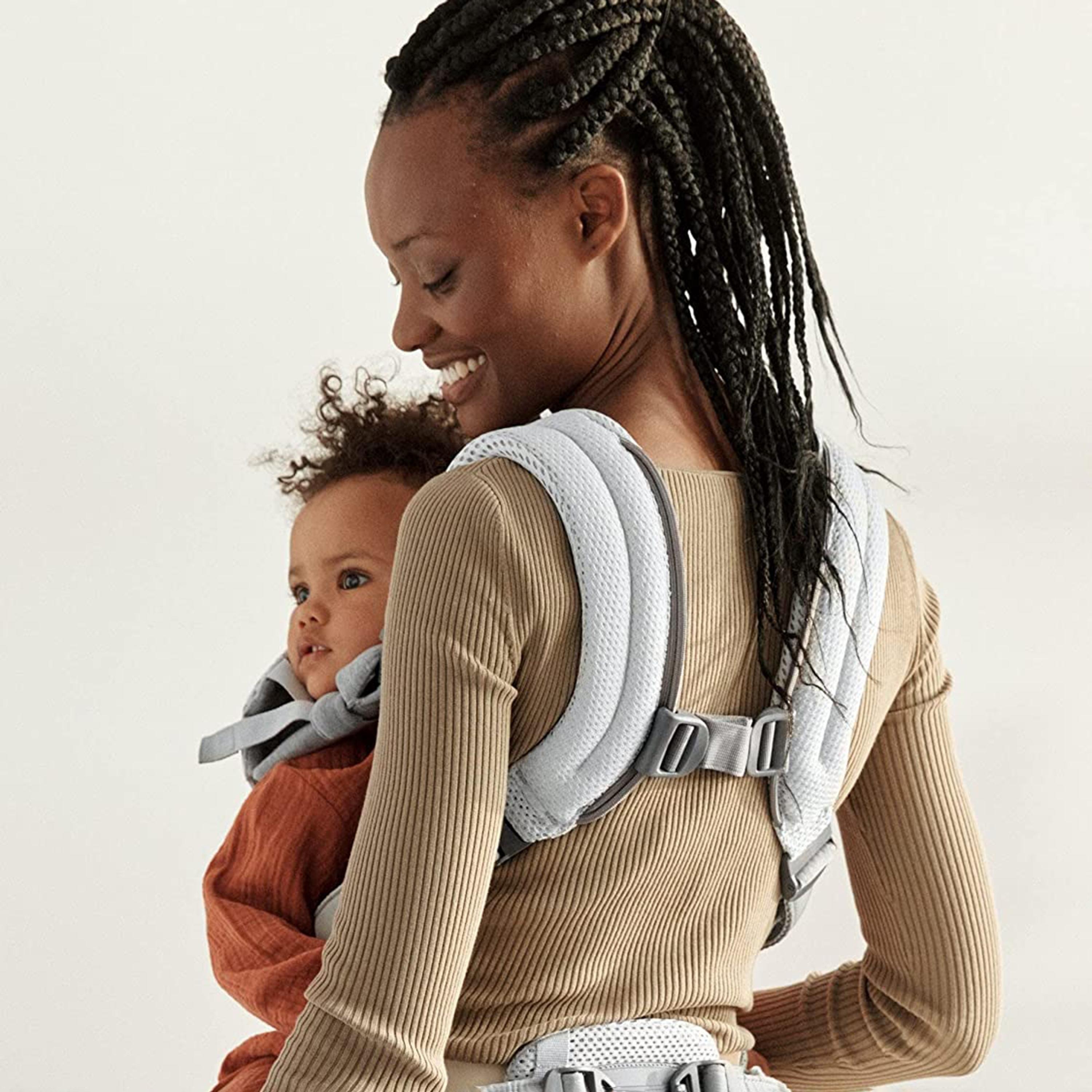 Babybjorn Baby Carrier Harmony 3D Mesh, Silver-baby-gear-babycarriers-image-4