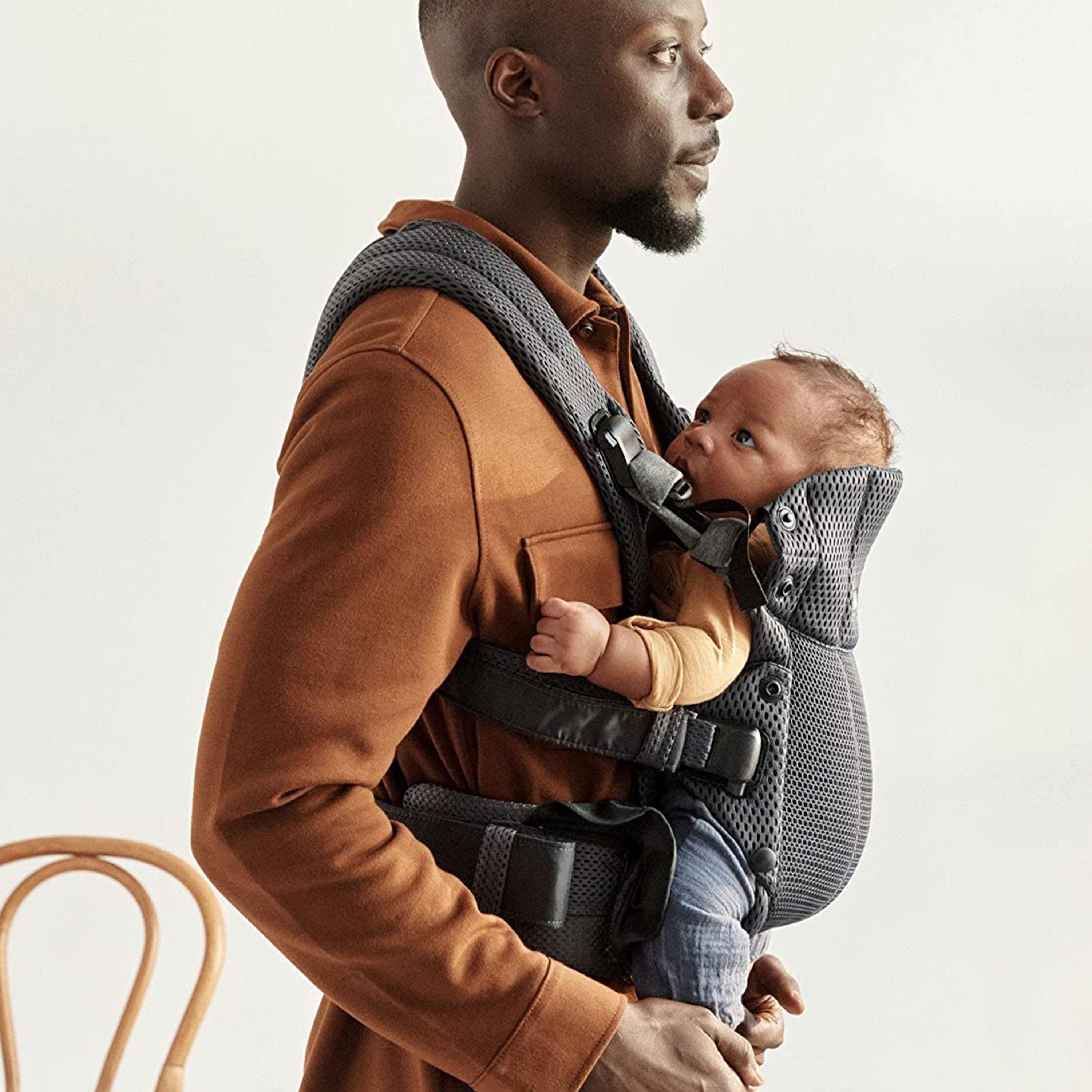 حاملة رضع شبكية هارموني 3 دي من بيبي بيورن، أنثراسايت-baby-gear-babycarriers-image-3