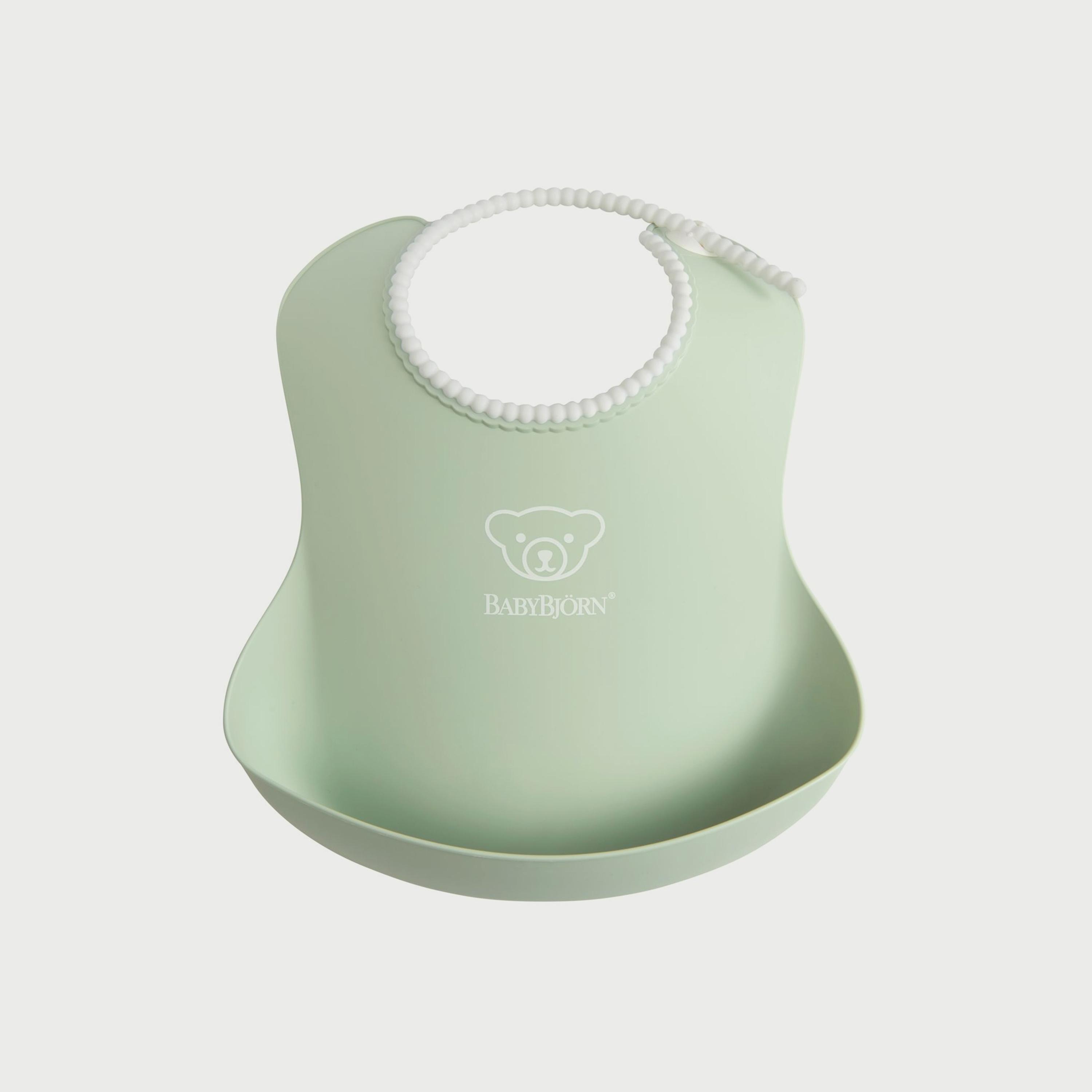 مريلة للأطفال من بيبي بيورن باللون الأخضر-baby-feeding-bibs-image-1