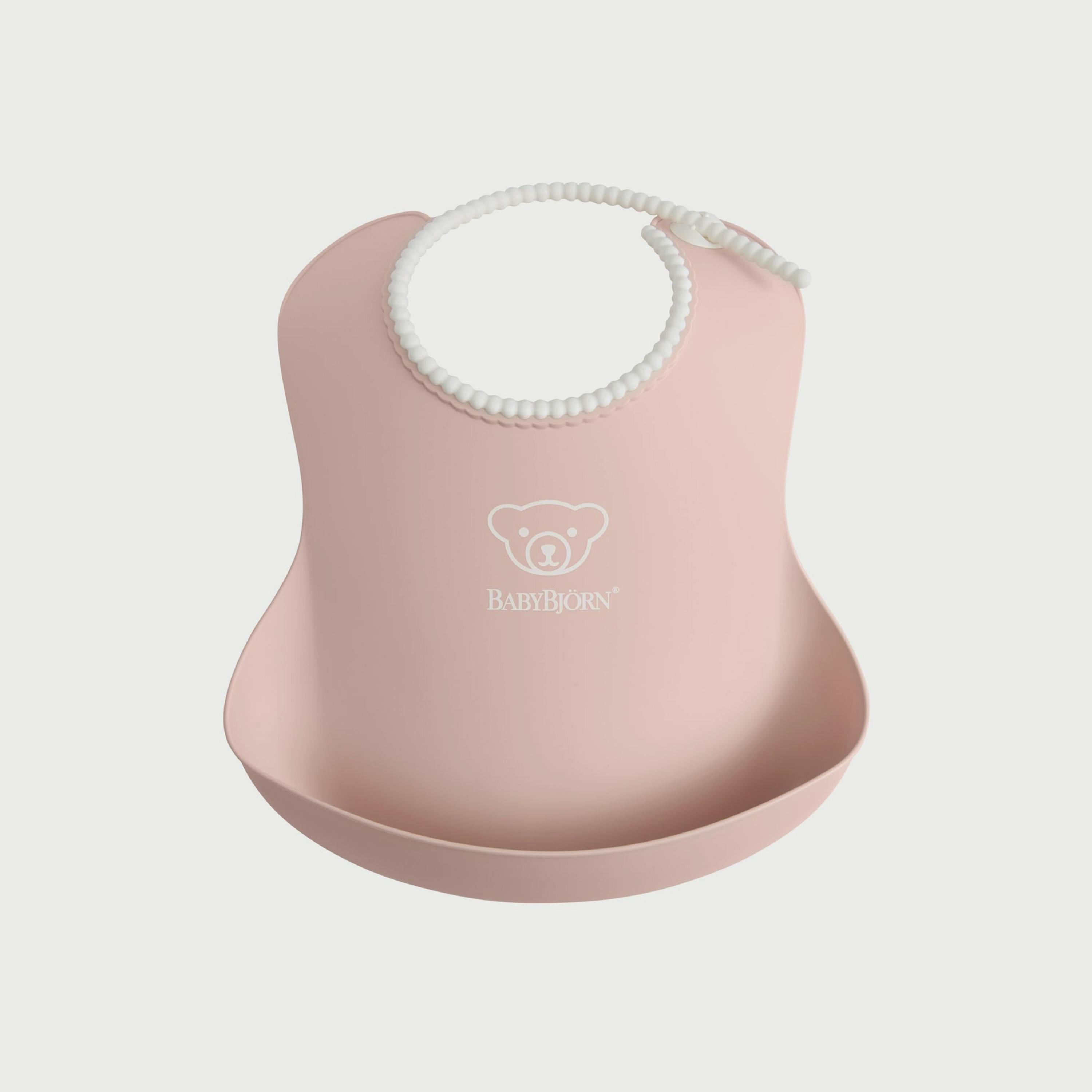 مريلة للأطفال من بيبي بيورن باللون الوردي-baby-feeding-bibs-image-1