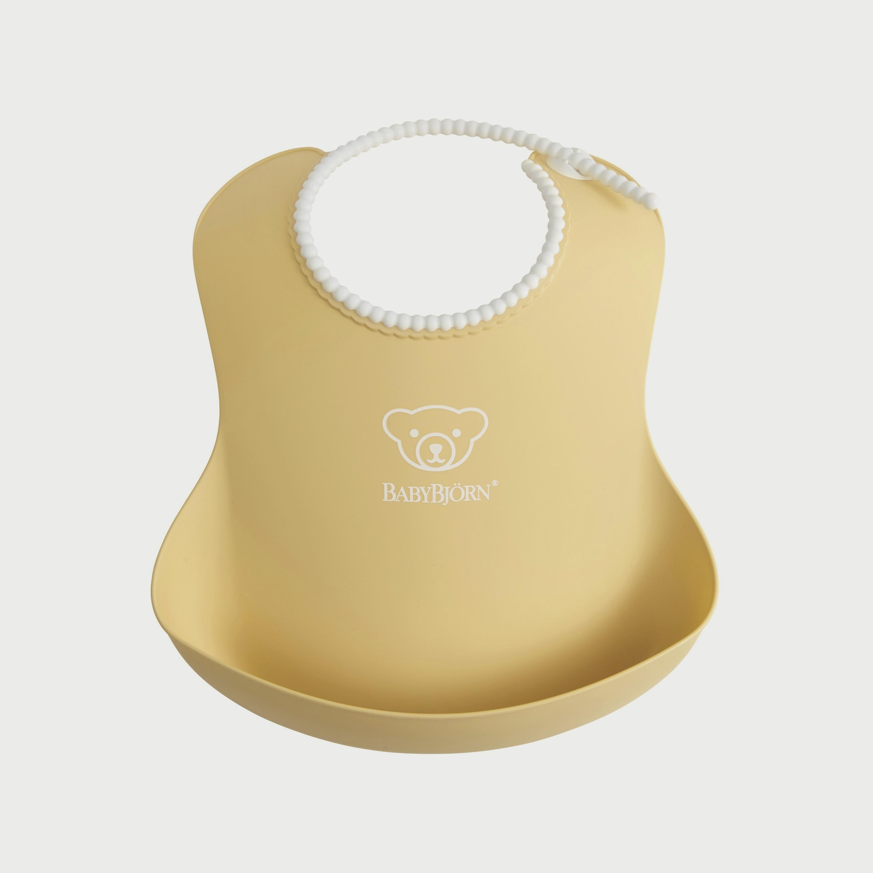 مريلة للأطفال من بيبي بيورن، فطعتان، أصغر / أخضر-baby-feeding-bibs-image-4