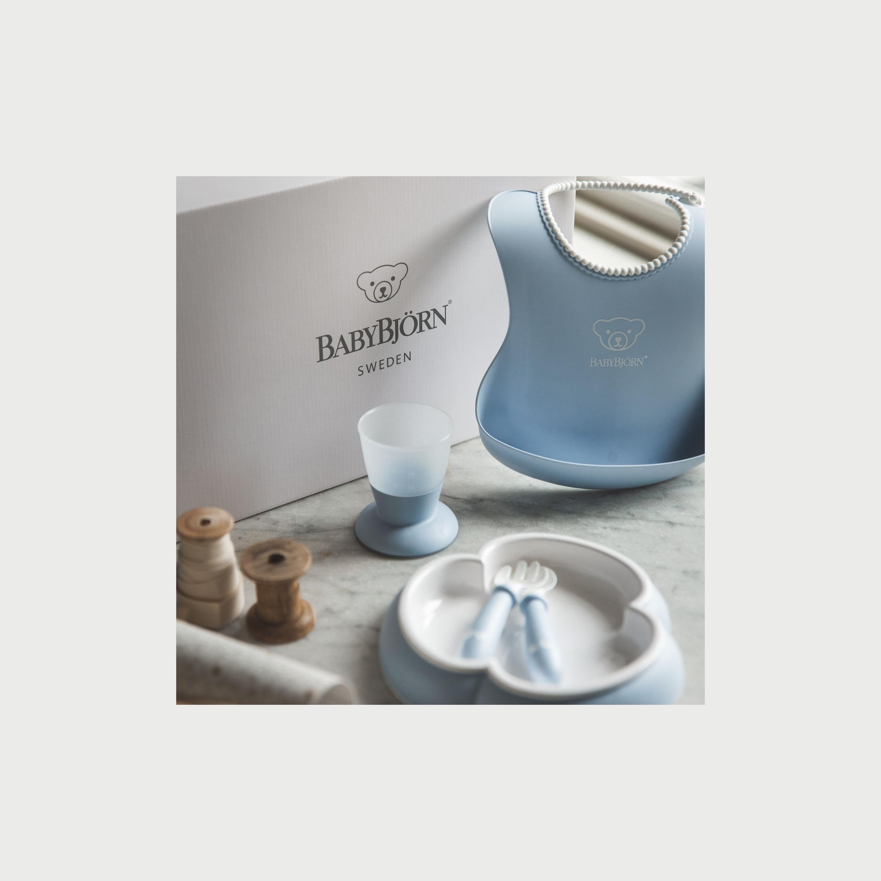 مجموعة أدوات الطعام من بيبي بيورن، أزرق-baby-feeding-mealtimeessentials-image-2