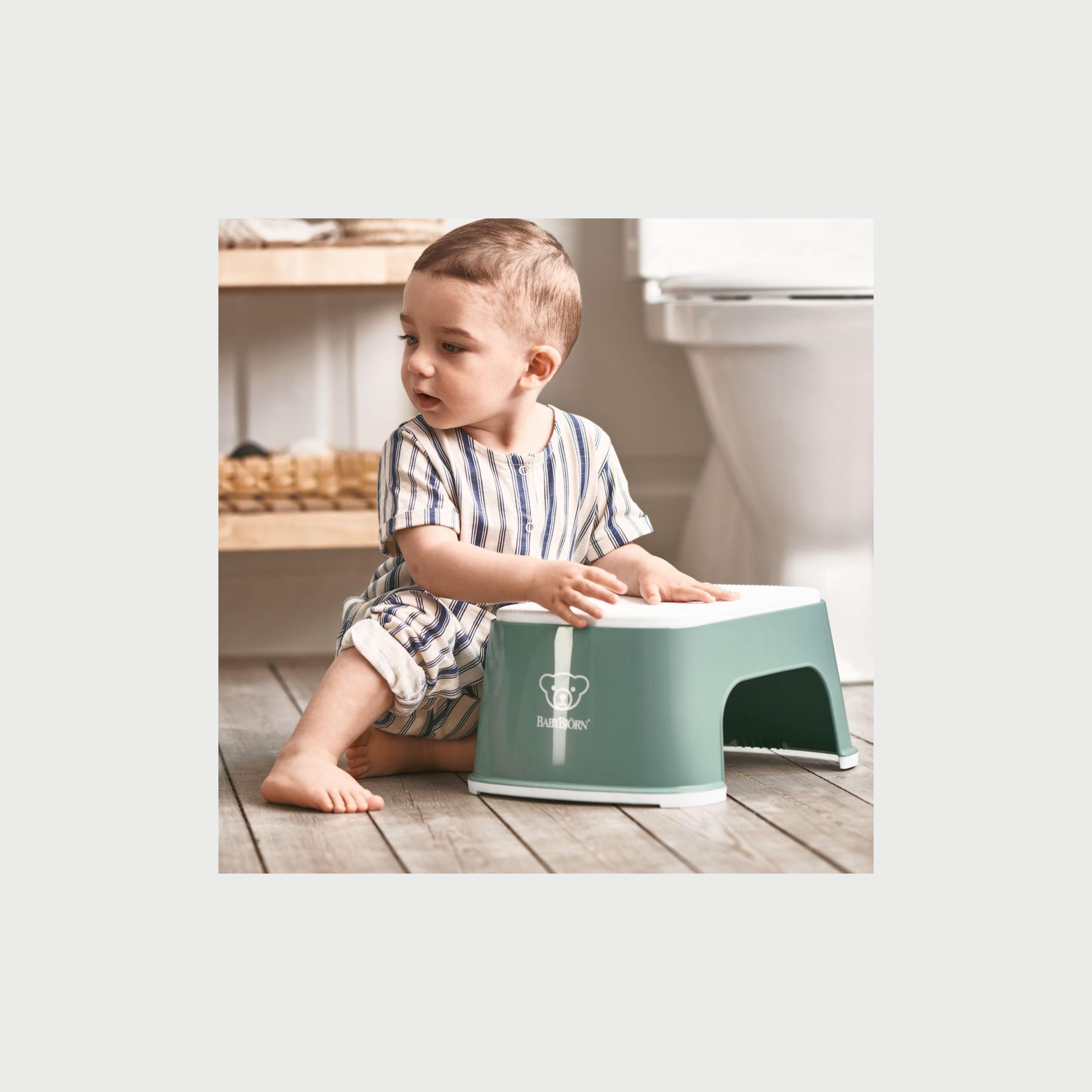 Babybjorn Step Stool, Deep Green/White-baby-diapering-pottytraining-image-4