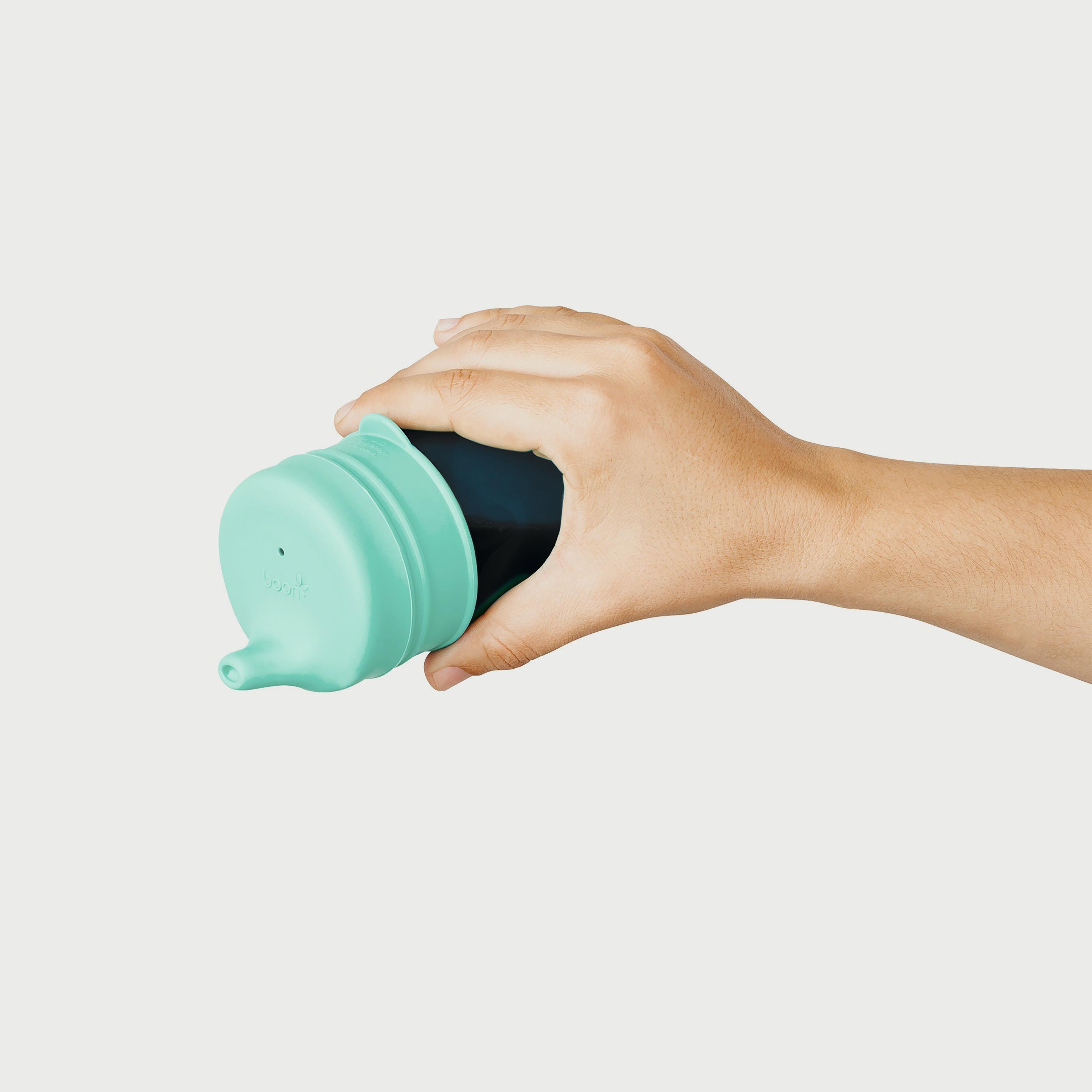 Boon Snug Stretchy Silicone Reusable Spout Lids Spout With Containers, Boy-baby-feeding-mealtimeessentials-image-3