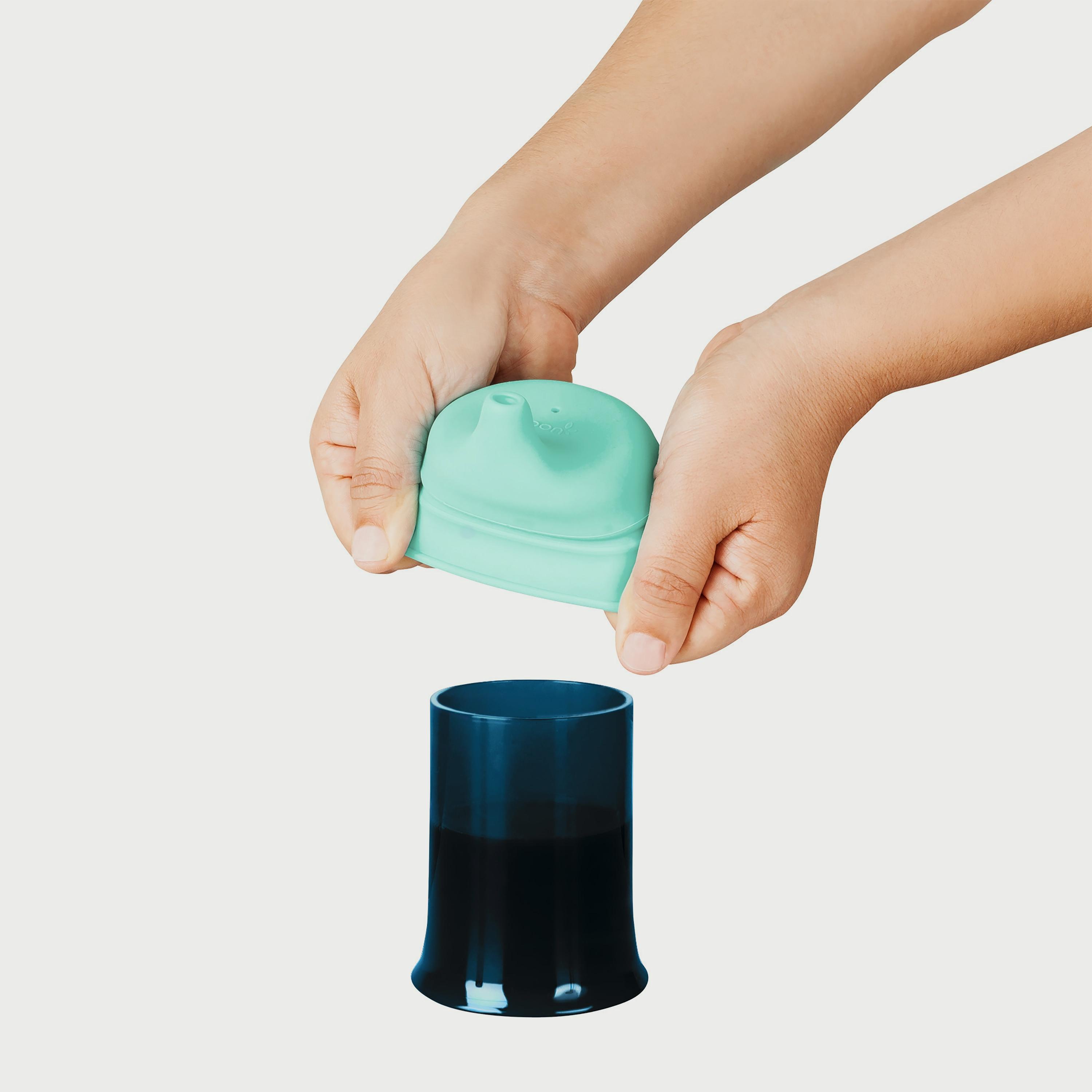 Boon Snug Stretchy Silicone Reusable Spout Lids Spout With Containers, Boy-baby-feeding-mealtimeessentials-image-4