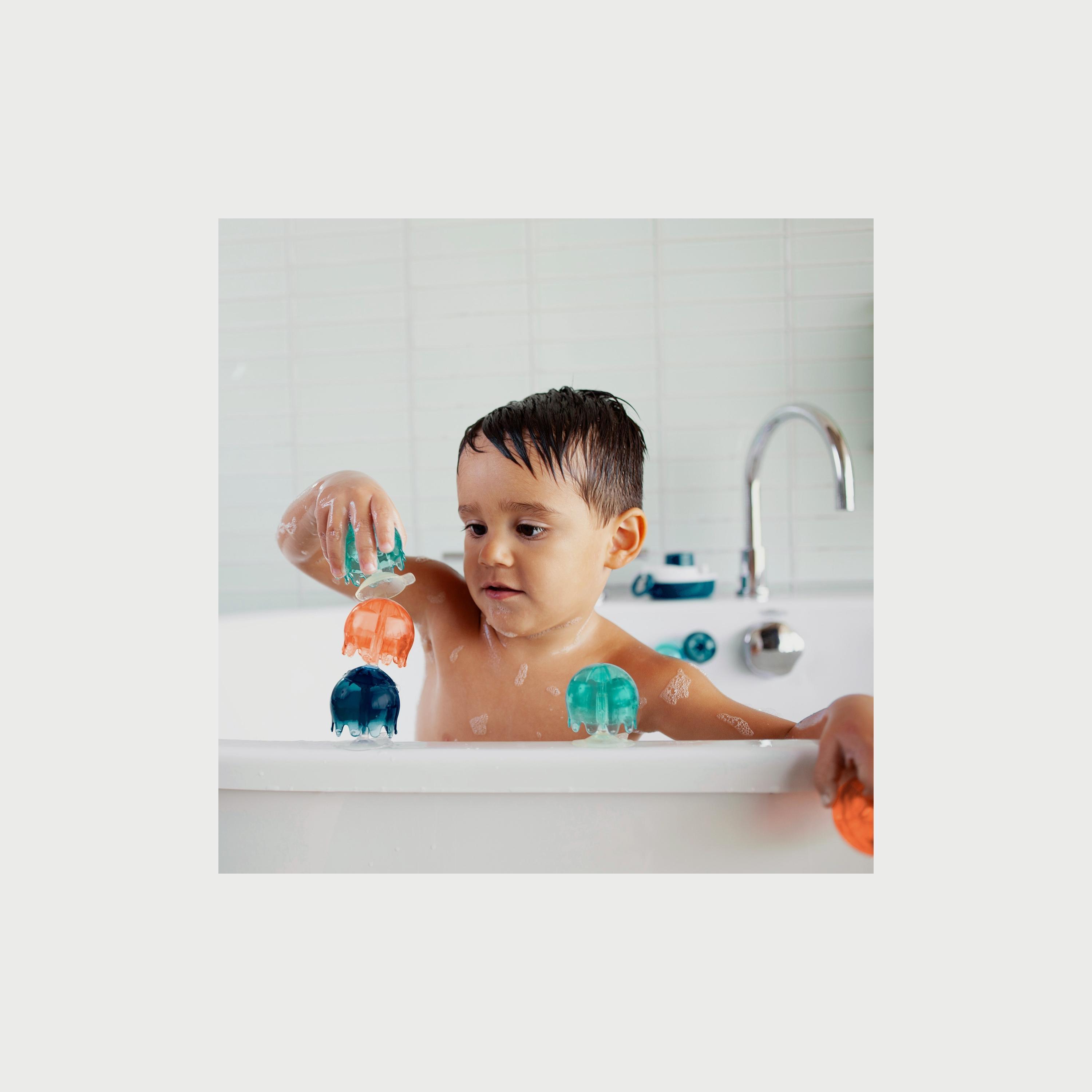 لعبة حمام كوب الشفط جيلليس من بوون, المرجان/أصفر-toys-babyandtoddlertoys-bathtoys-image-4