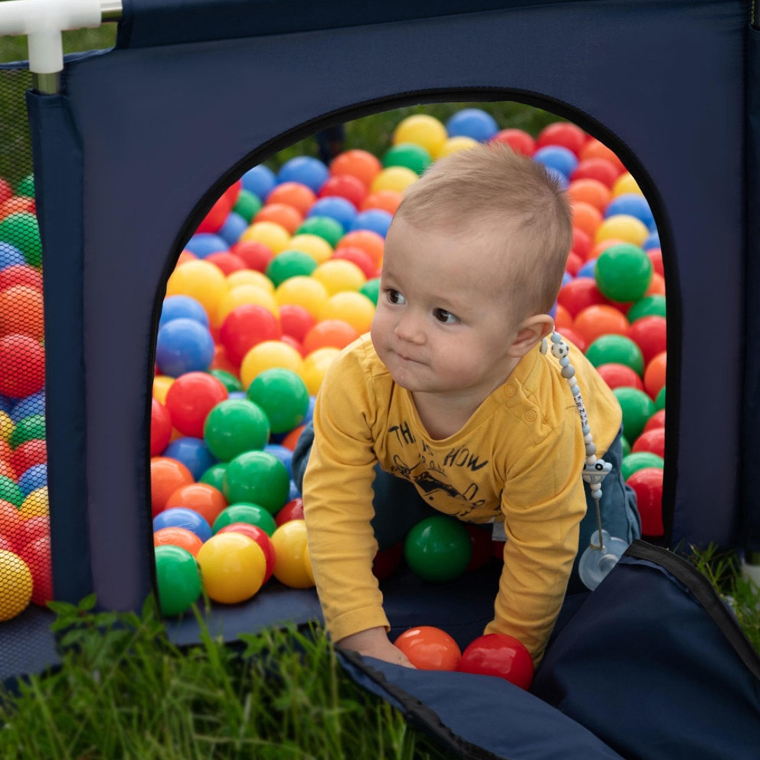 Pikkaboo MyFunPlay Portable Playpen with 30 Free balls, Navy Blue-baby-infantactivity-playpensandplaymats-image-6
