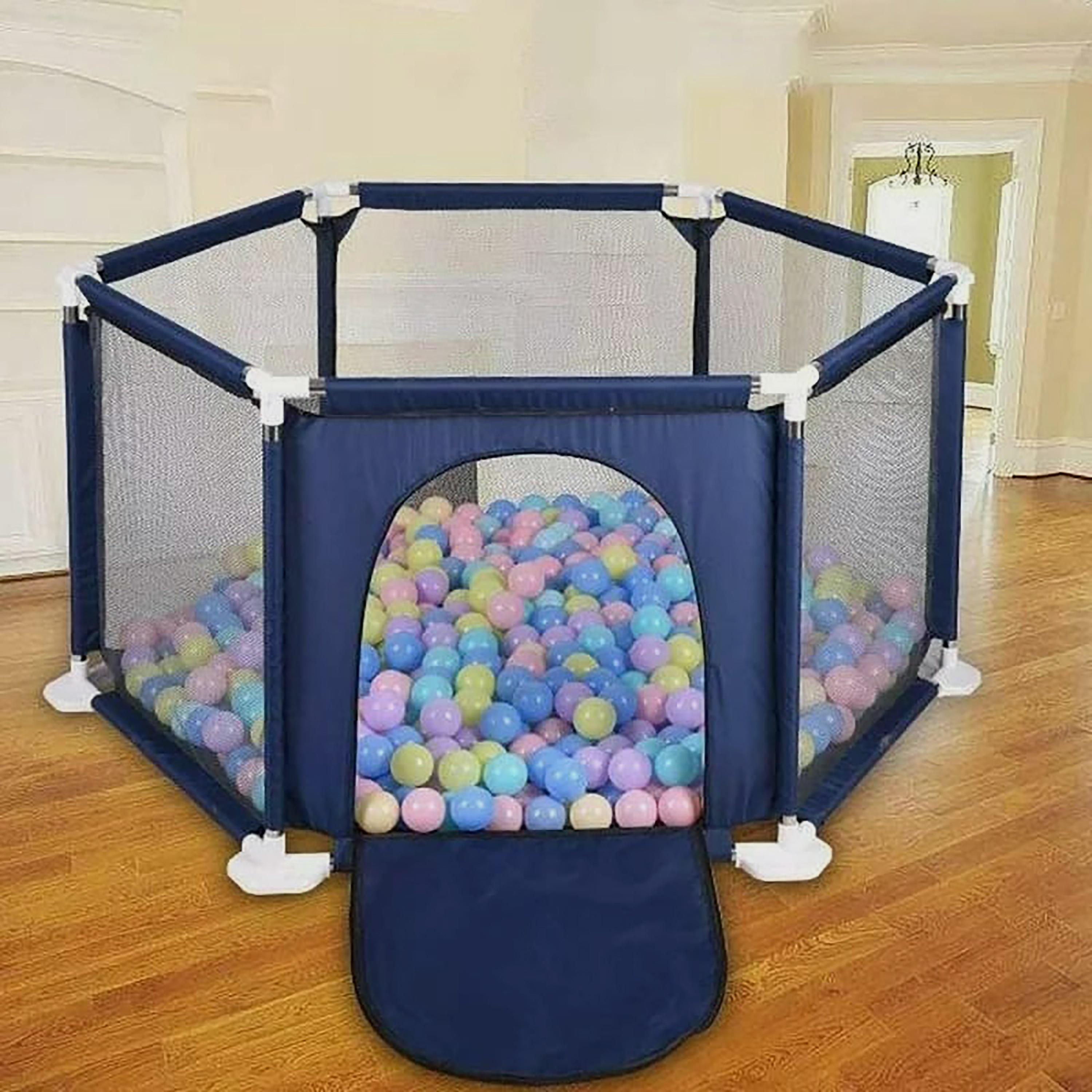 Pikkaboo MyFunPlay Portable Playpen with 30 Free balls, Navy Blue-baby-infantactivity-playpensandplaymats-image-8
